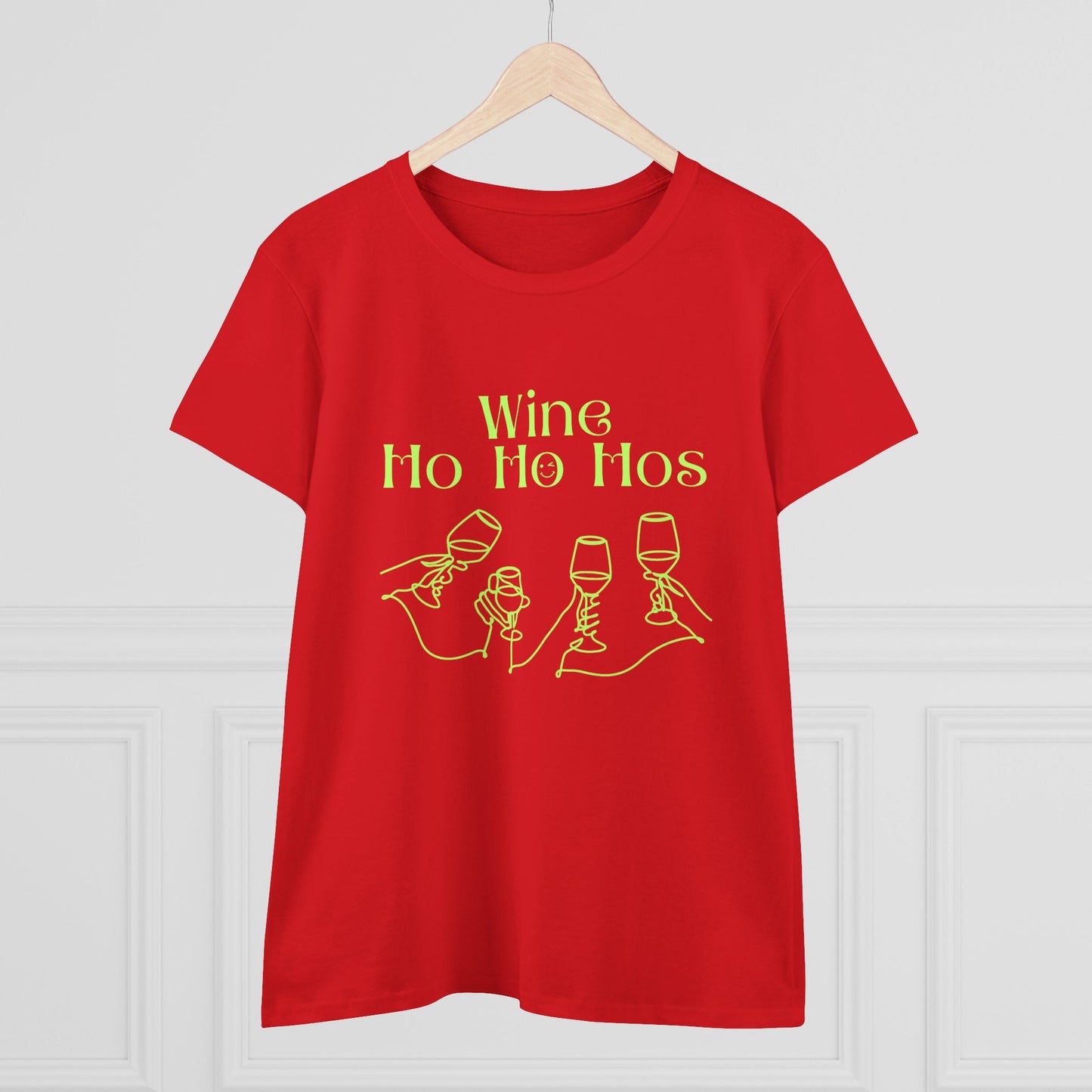 Funny Wine T-Shirt for Women | Wine Ho Ho Hos Tee