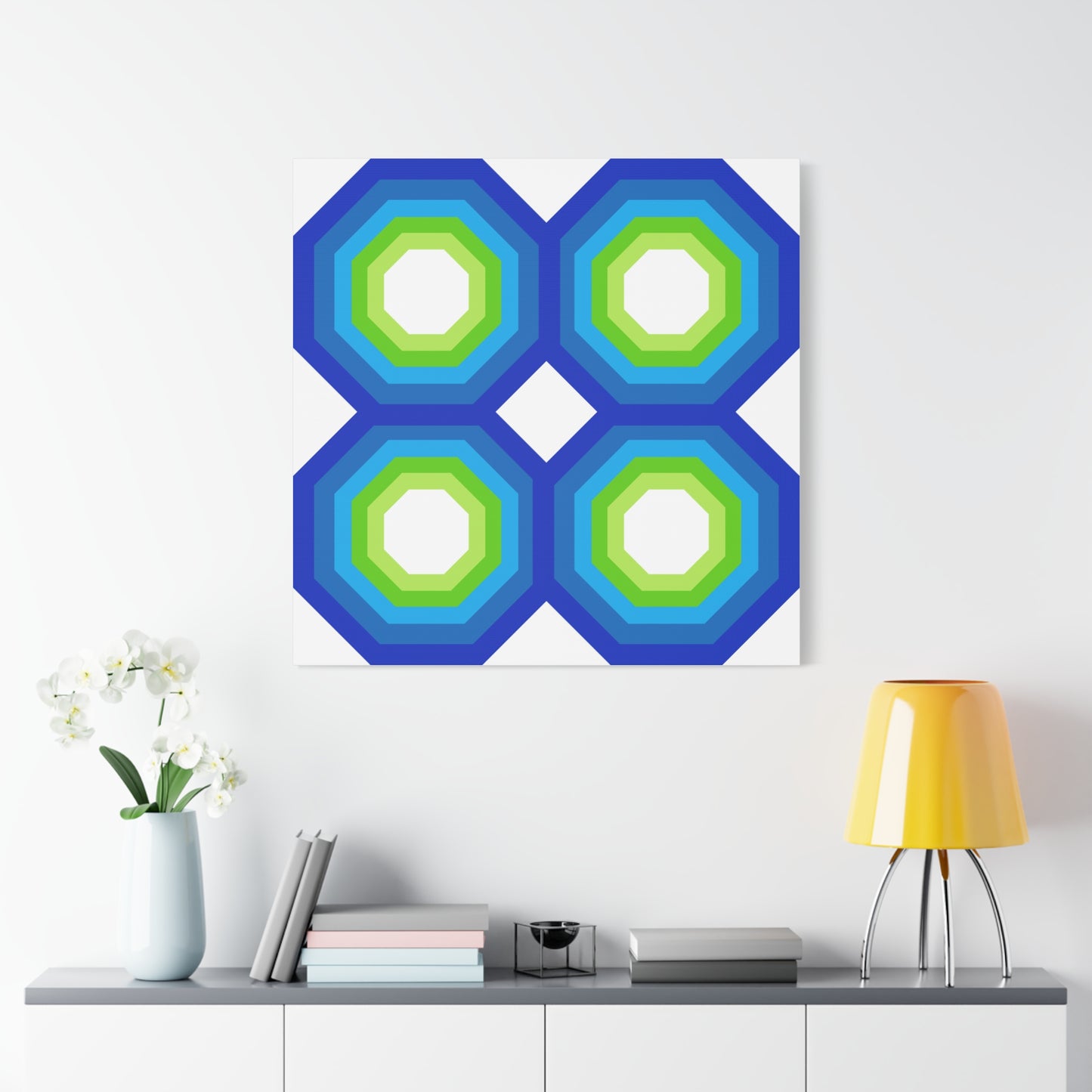 Modern Geometric Canvas Art | Bold Colors, Clean Lines, Creative Energy