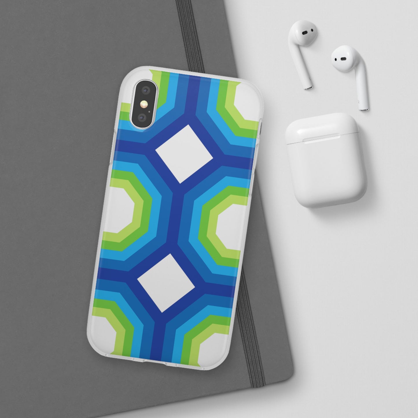 Stylish Geometric Phone Case, Flexible Phone Cover, Unique Modern Design, Perfect Gift, Trendy Accessory, Eco-Friendly Case