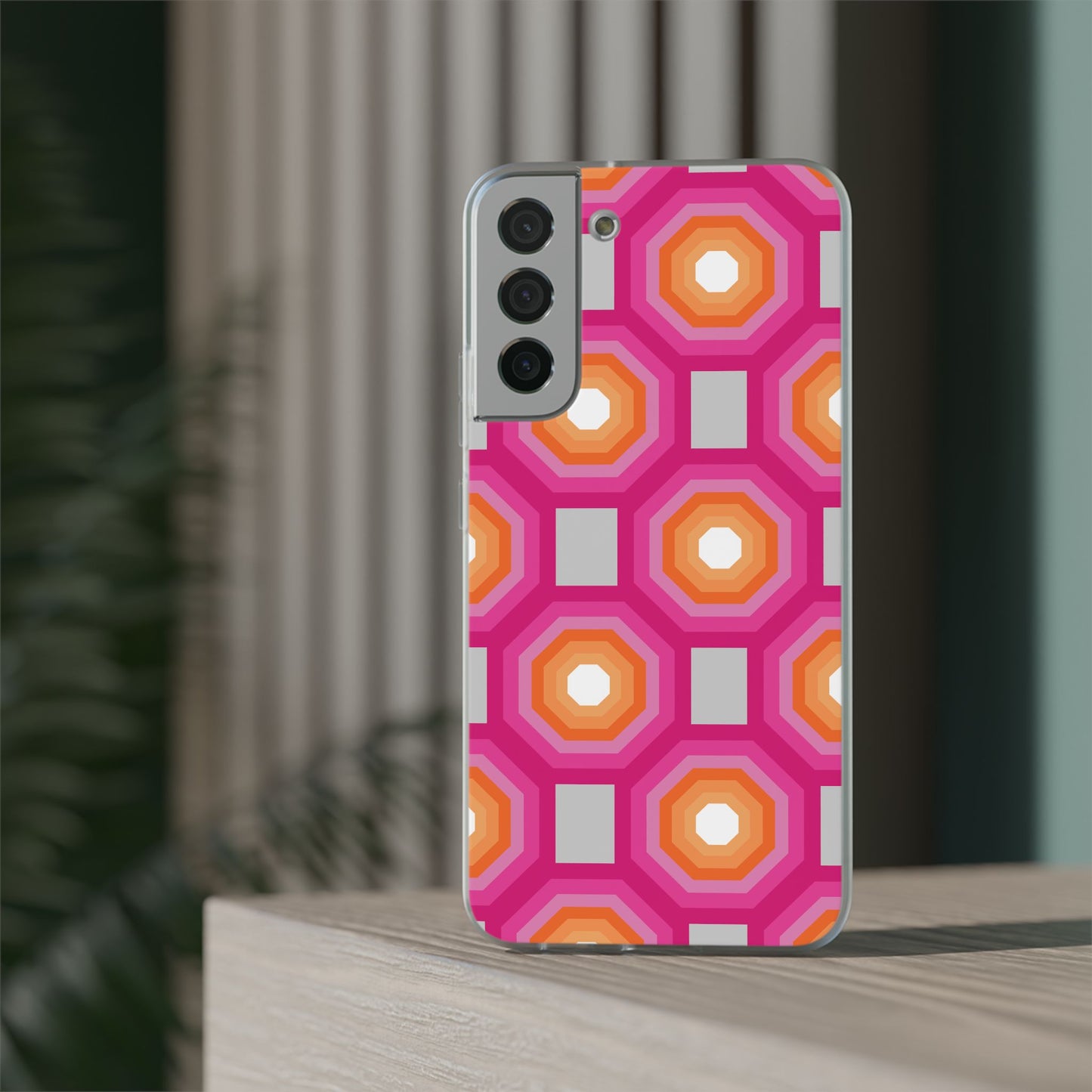 Stylish Geometric Phone Case, Flexible Phone Cover, Unique Modern Design, Perfect Gift, Trendy Accessory, Eco-Friendly Case