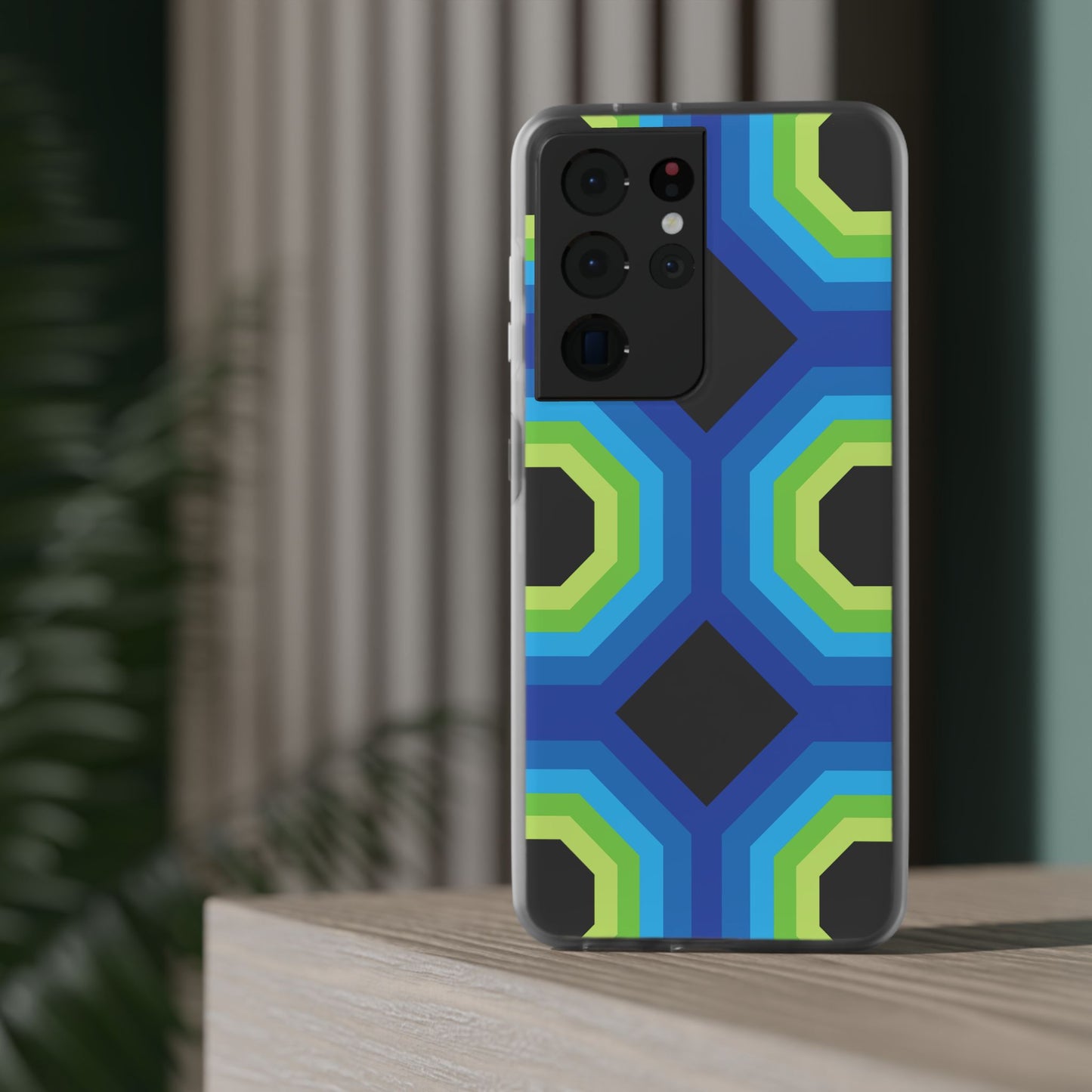 Stylish Geometric Phone Case, Flexible Phone Cover, Unique Modern Design, Perfect Gift, Trendy Accessory, Eco-Friendly Case