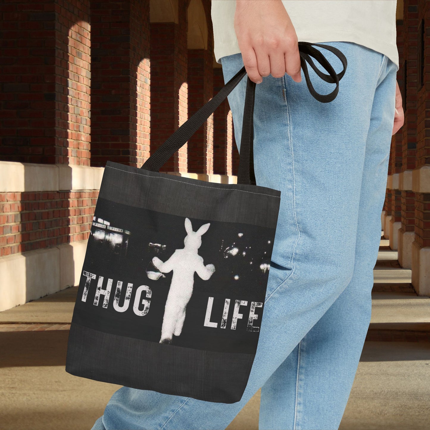 Thug Life Bunny Tote Bag – 3 Sizes | Bold, Fun & Functional