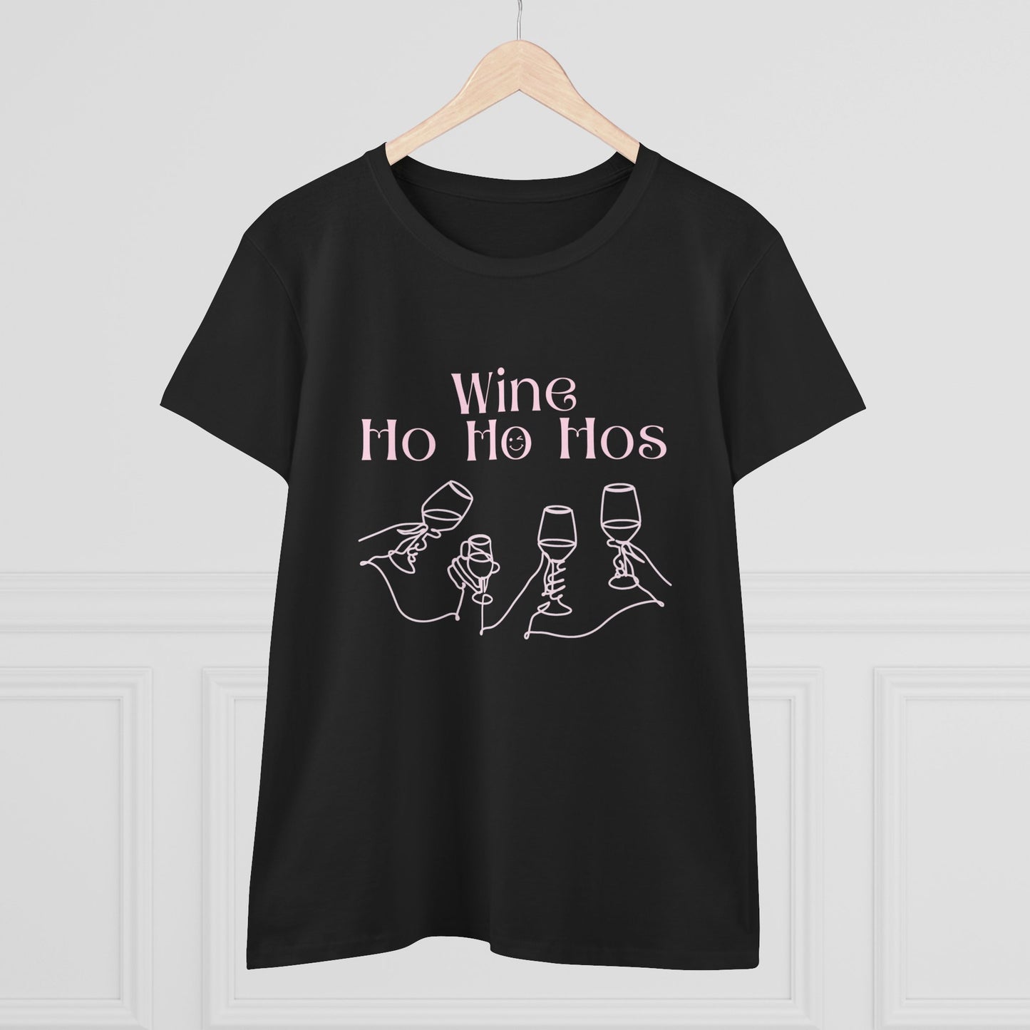 Funny Wine T-Shirt for Women | Wine Ho Ho Hos Tee