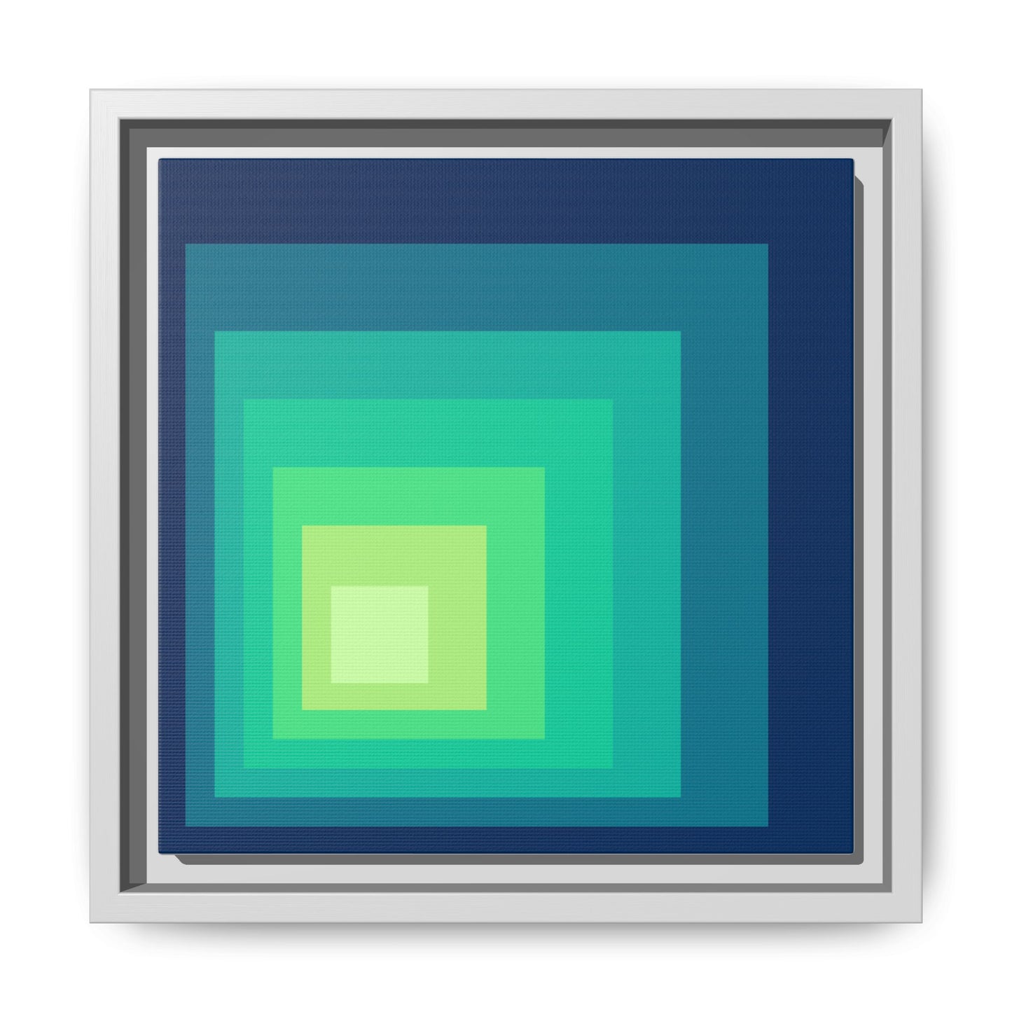 Modern Framed Geometric Canvas Art | Bold Color Meets Clean Framing