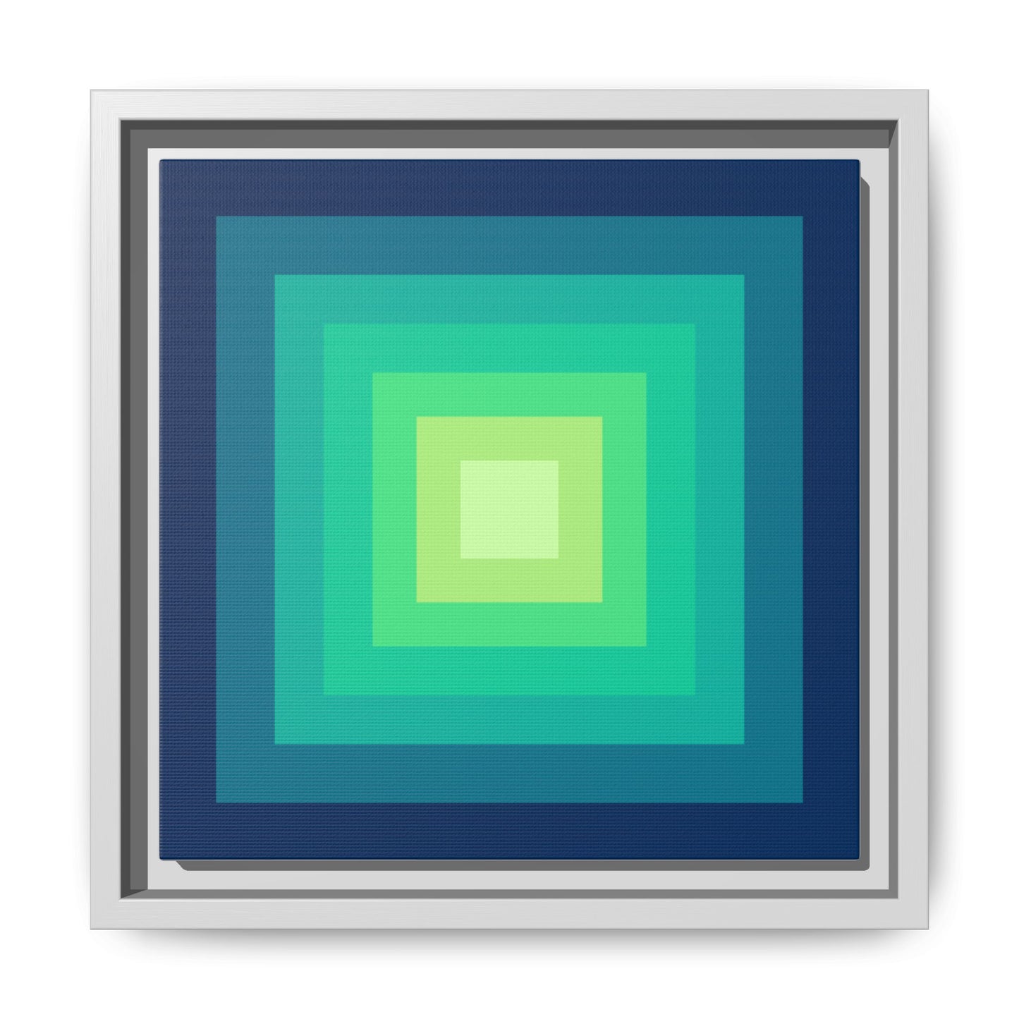 Modern Framed Geometric Canvas Art | Bold Color Meets Clean Framing
