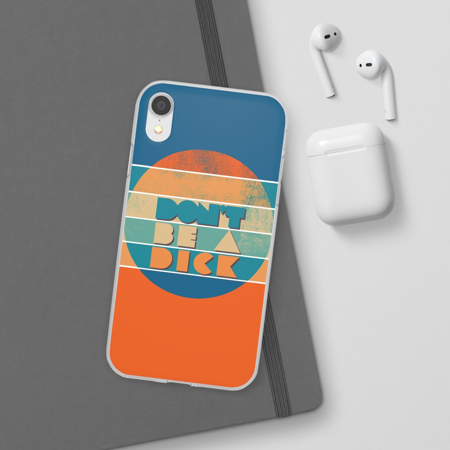 Phone Case - 'Don't Be a Dick' Retro 70s style
