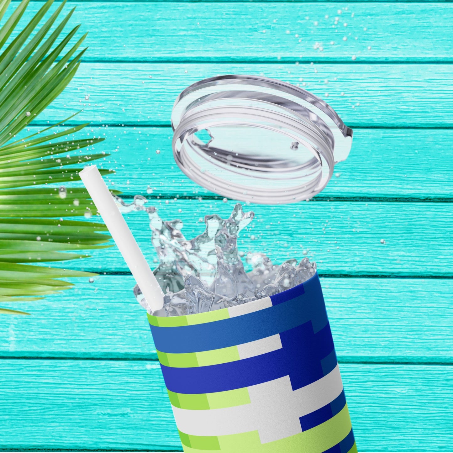 Vibrant. Versatile. Totally Sippable. – 20 oz Skinny Travel Tumbler with Straw