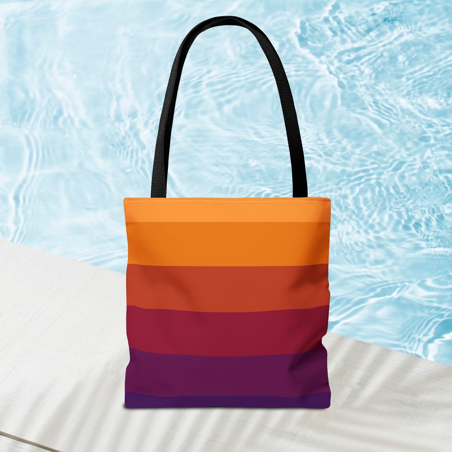 Geometric Art Tote Bag – 3 sizes | Bold lines. Vivid color. Retro with a modern twist.