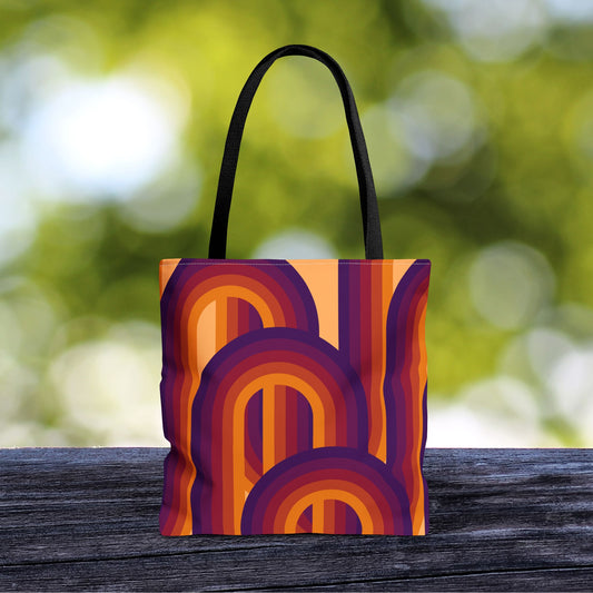 Geometric Art Tote Bag – 3 sizes | Bold lines. Vivid color