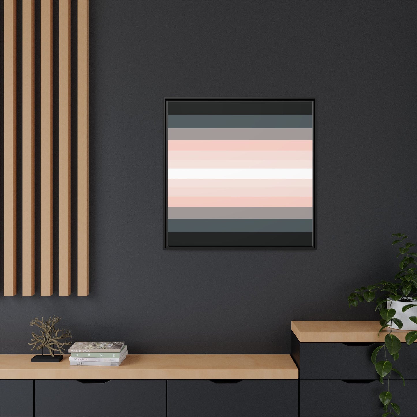 Modern Framed Geometric Canvas Art | Bold Color Meets Clean Framing