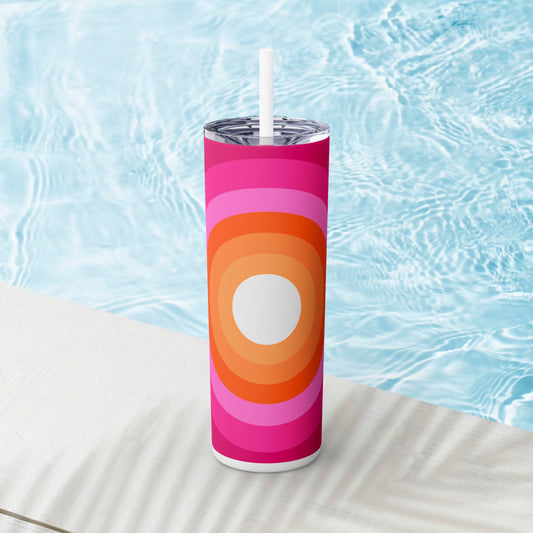 Vibrant. Versatile. Totally Sippable. – 20 oz Skinny Travel Tumbler with Straw
