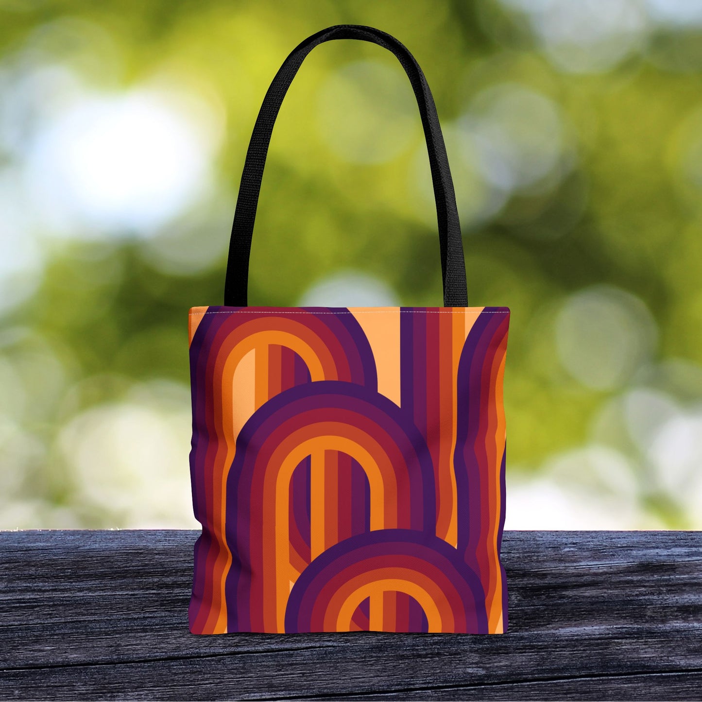 Geometric Art Tote Bag – 3 sizes | Bold lines. Vivid color