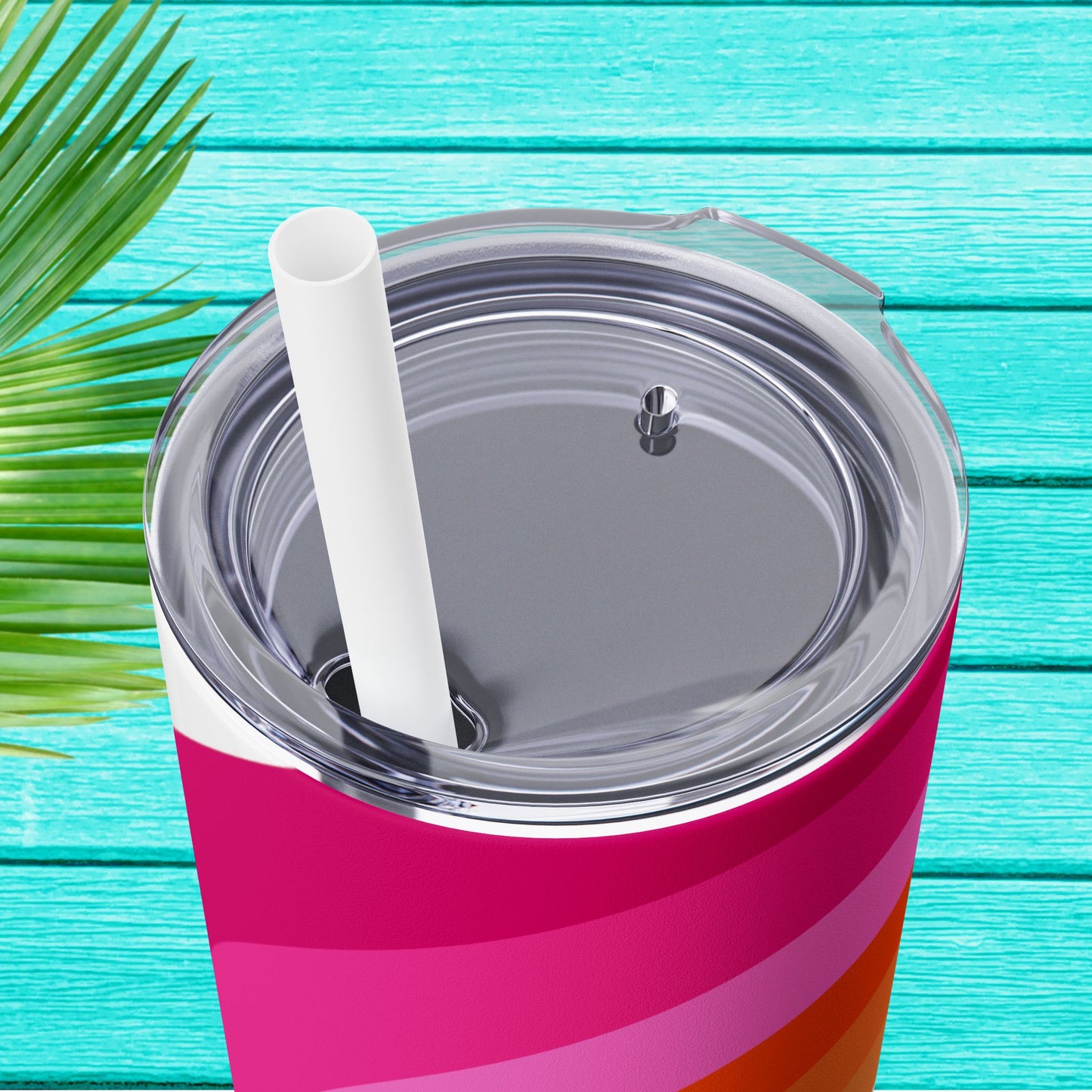 Vibrant. Versatile. Totally Sippable. – 20 oz Skinny Travel Tumbler with Straw