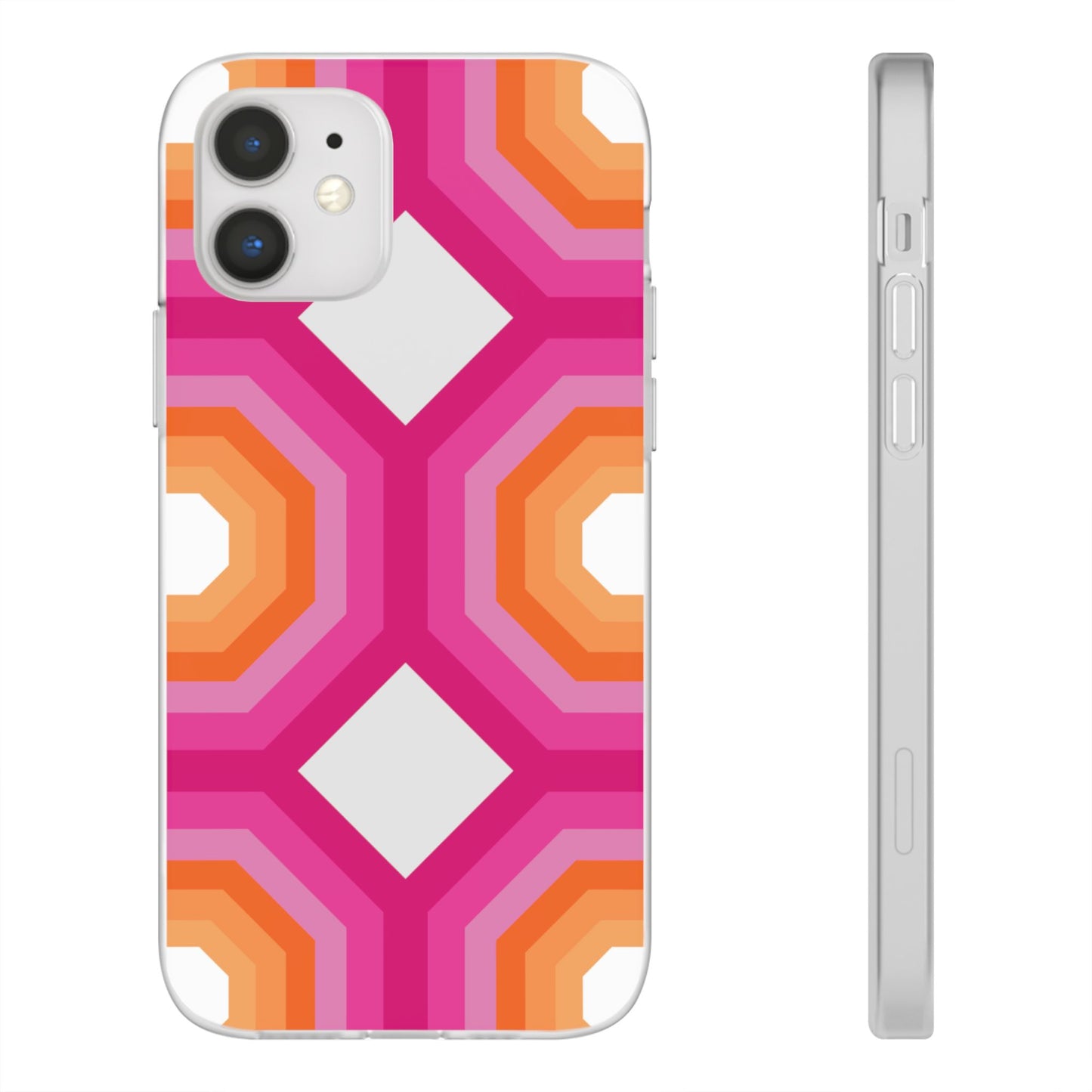 Stylish Geometric Phone Case, Flexible Phone Cover, Unique Modern Design, Perfect Gift, Trendy Accessory, Eco-Friendly Case