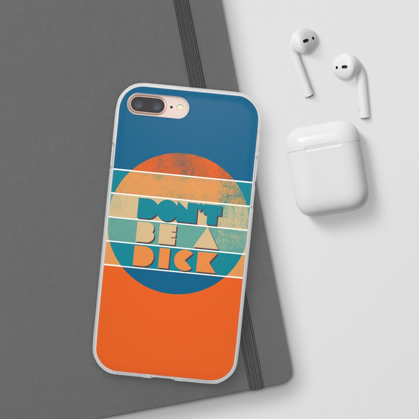 Phone Case - 'Don't Be a Dick' Retro 70s style