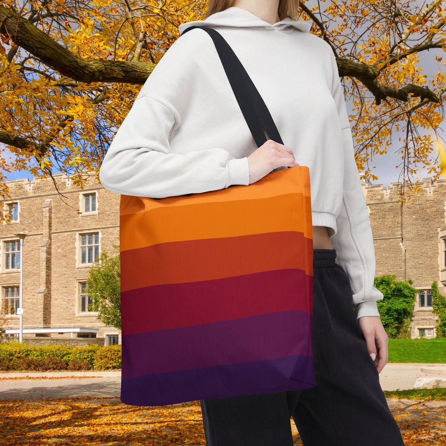 Geometric Art Tote Bag – 3 sizes | Bold lines. Vivid color. Retro with a modern twist.