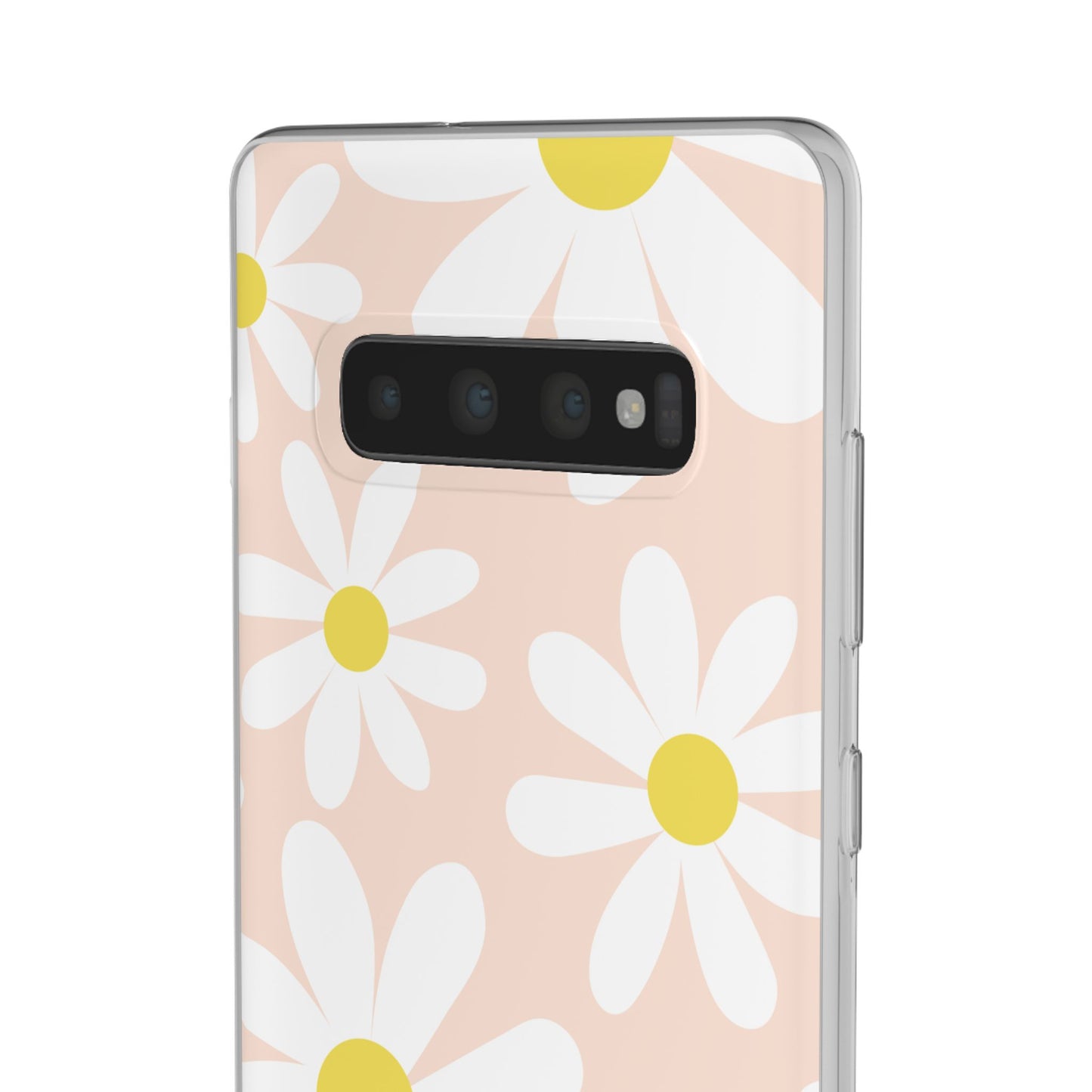 Phone Cases - Blush Daisy Pattern Flexi Cases