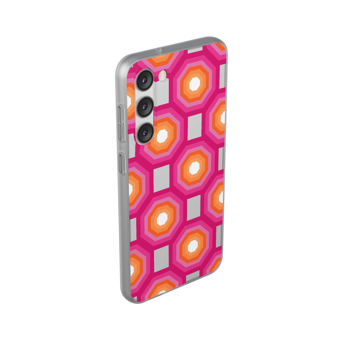 Stylish Geometric Phone Case, Flexible Phone Cover, Unique Modern Design, Perfect Gift, Trendy Accessory, Eco-Friendly Case