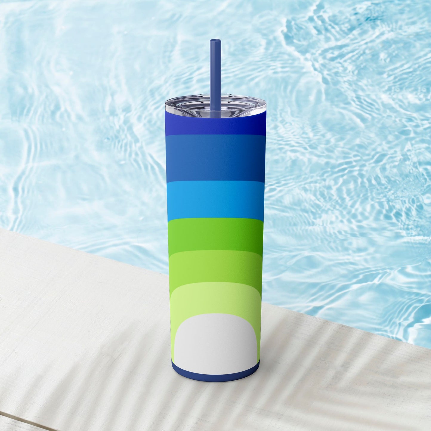 Vibrant. Versatile. Totally Sippable. – 20 oz Skinny Travel Tumbler with Straw