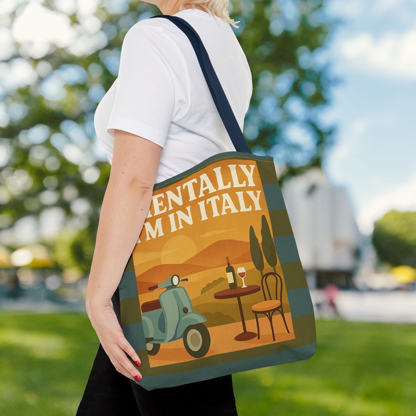 Mentally I’m in Italy Tote Bag– 3 sizes | Playful Wanderlust Companion