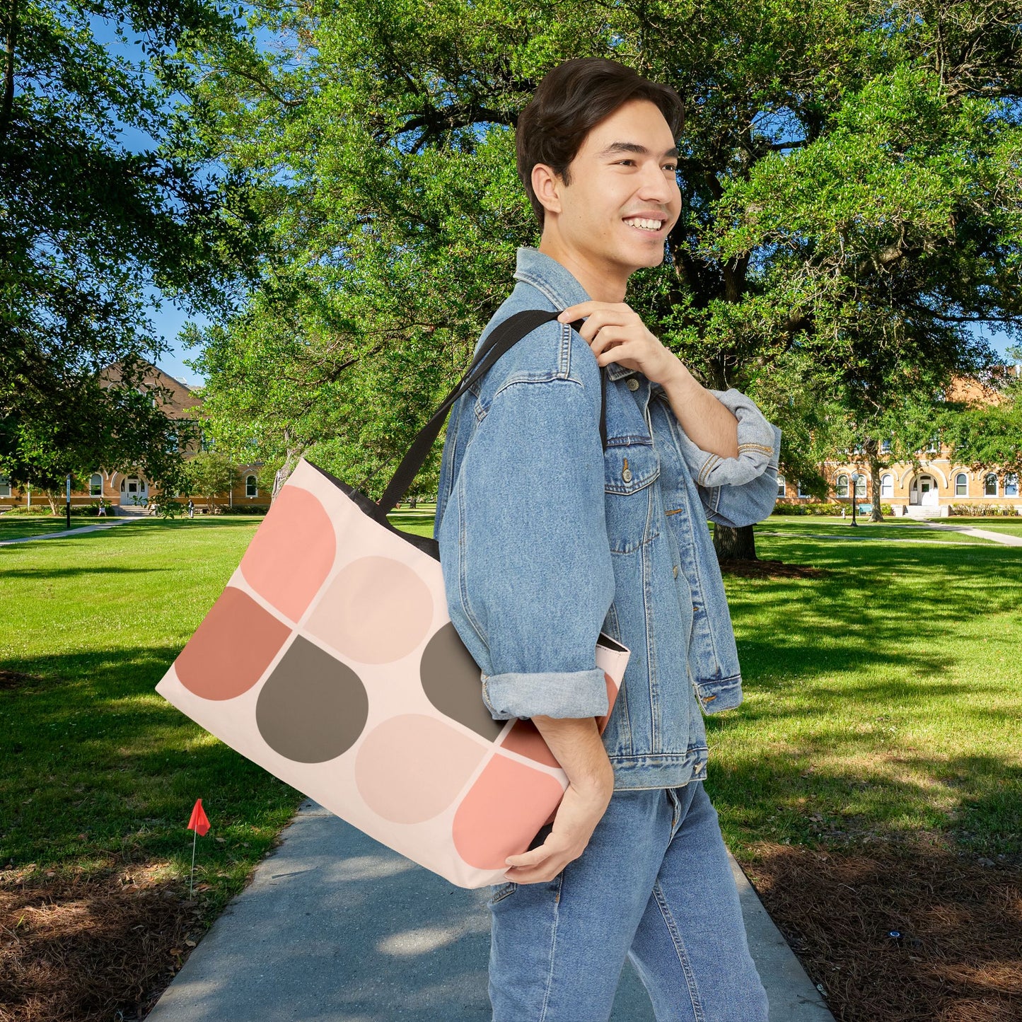 Mod-Boho Clover XL Tote — XL Tote Bag | Carry-All | Bold Design. Spacious Style. Retro-Boho Vibes.