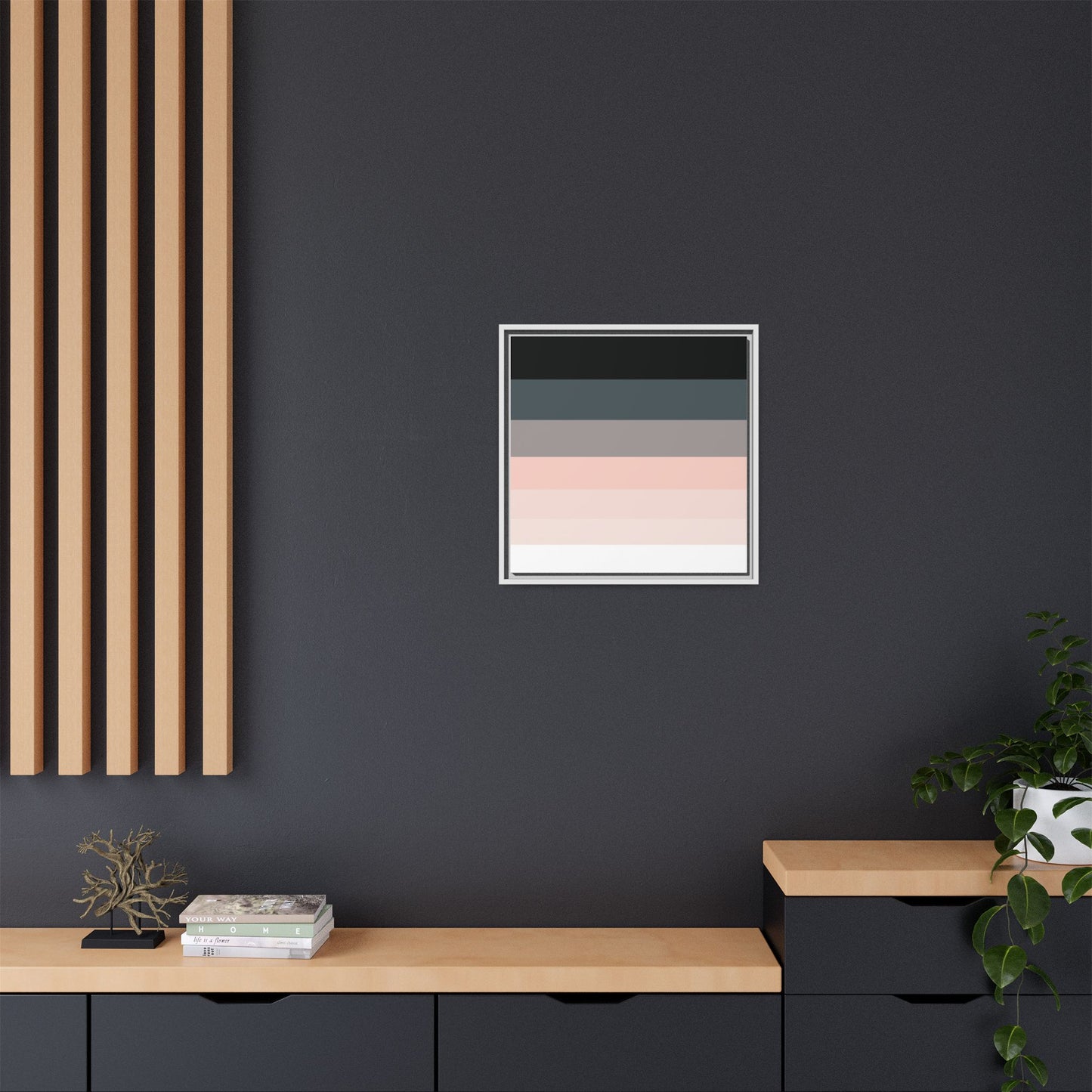 Modern Framed Geometric Canvas Art | Bold Color Meets Clean Framing