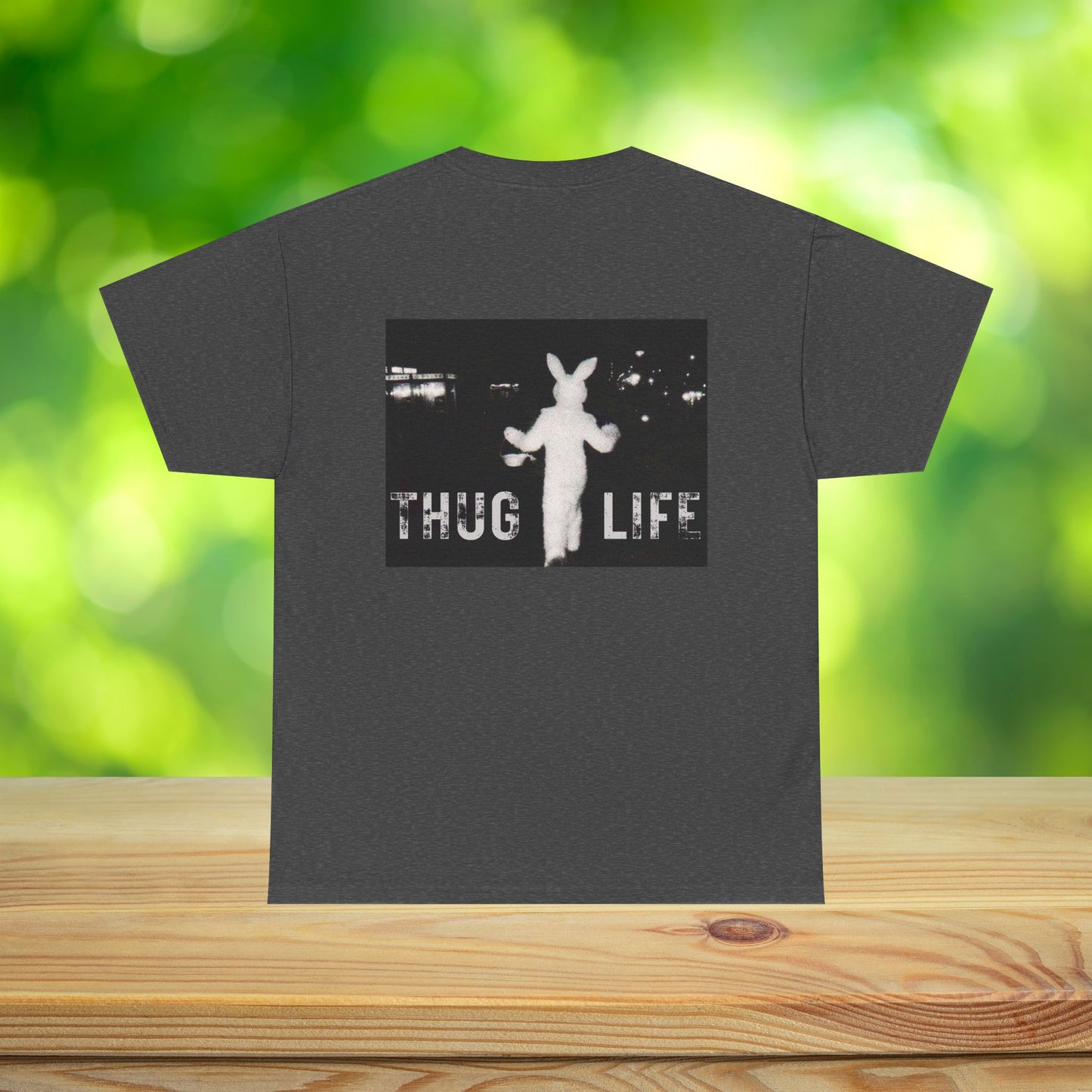 Funny Thug Life 2 Bunny Graphic Tee - Unisex Cotton T-Shirt, Bold Soft Design