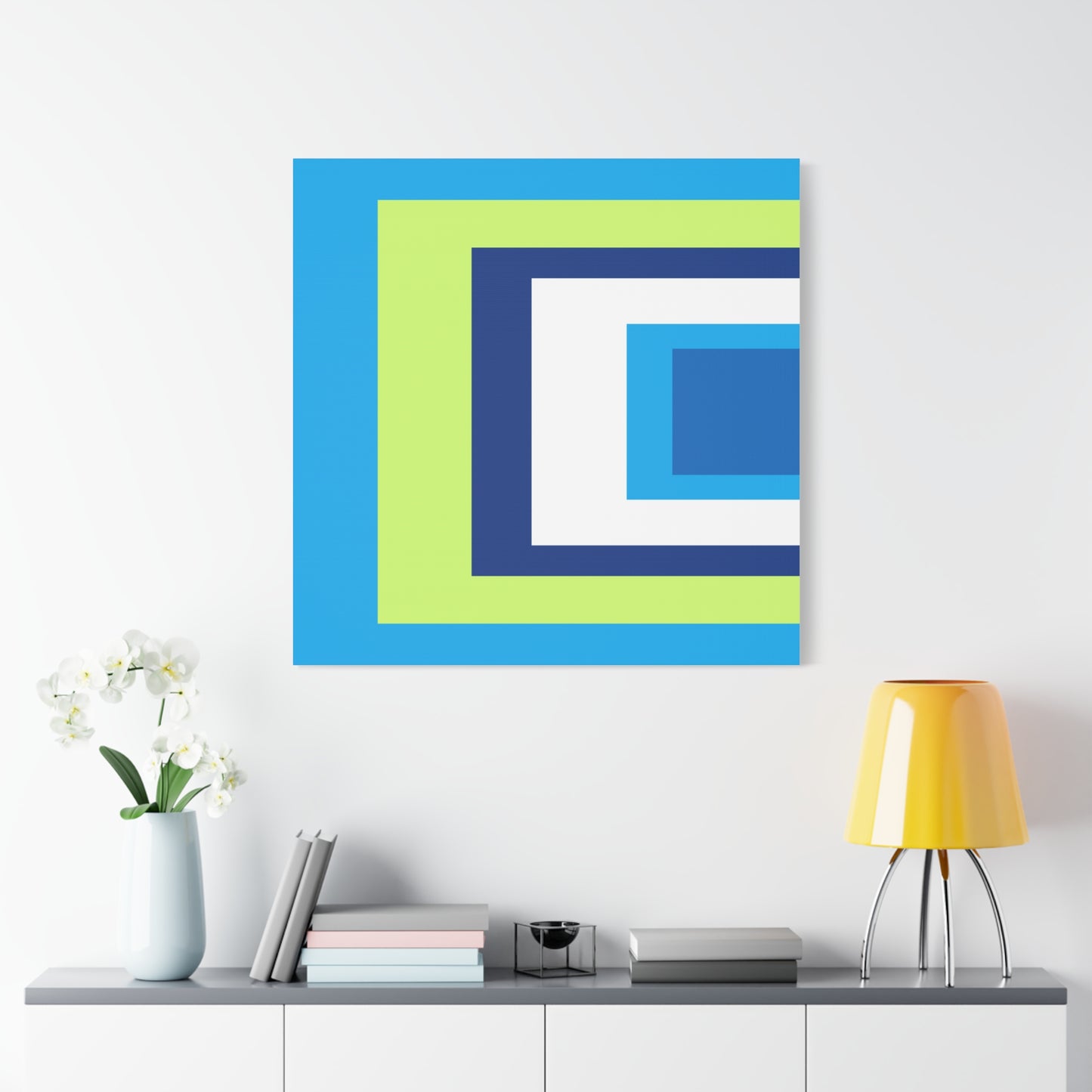 Modern Geometric Canvas Art | Bold Colors, Clean Lines, Creative Energy