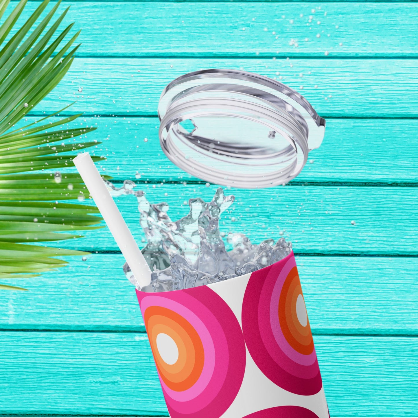 Vibrant. Versatile. Totally Sippable. – 20 oz Skinny Travel Tumbler with Straw