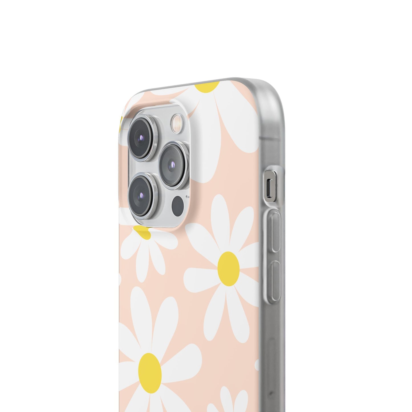 Phone Cases - Blush Daisy Pattern Flexi Cases