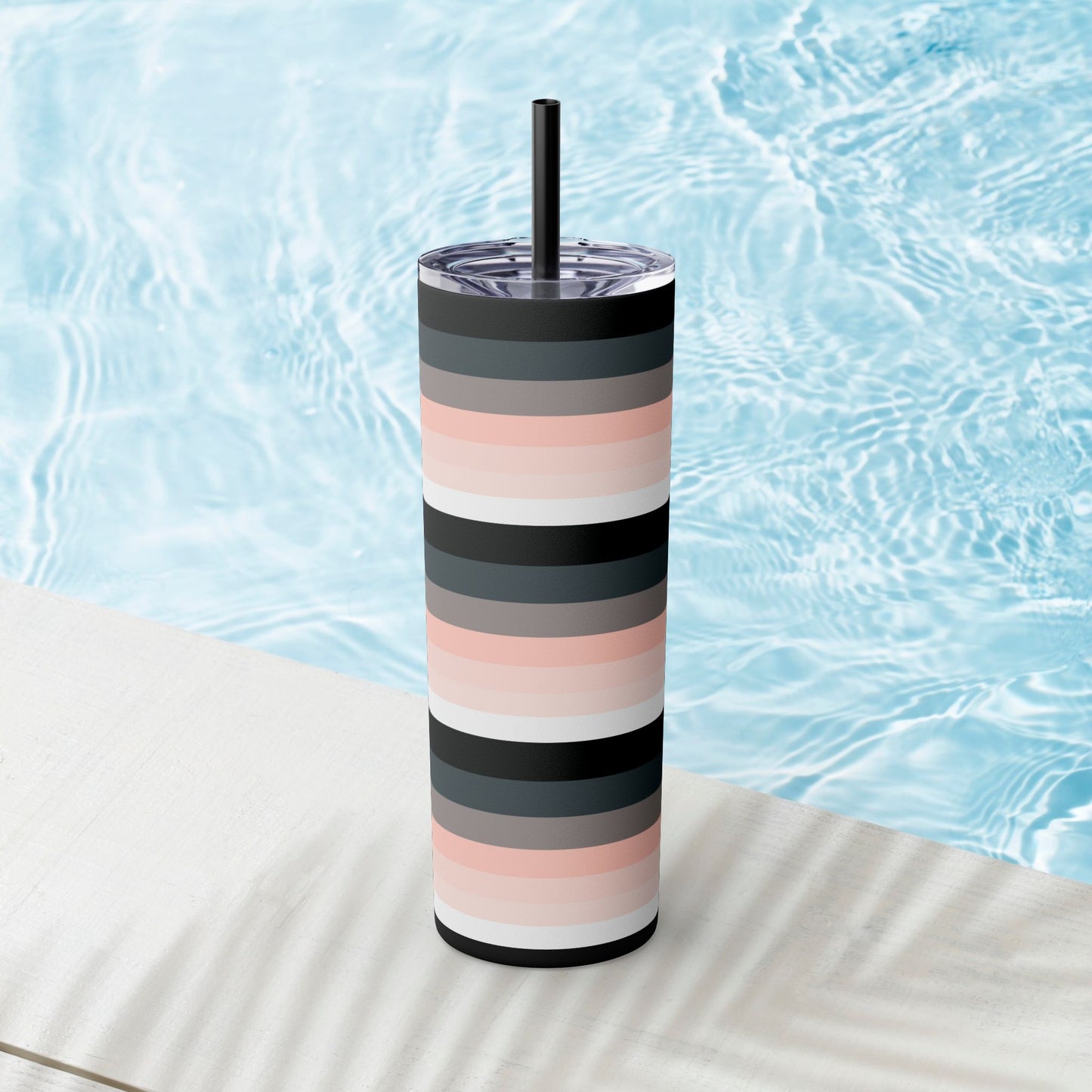 Vibrant. Versatile. Totally Sippable. – 20 oz Skinny Travel Tumbler with Straw