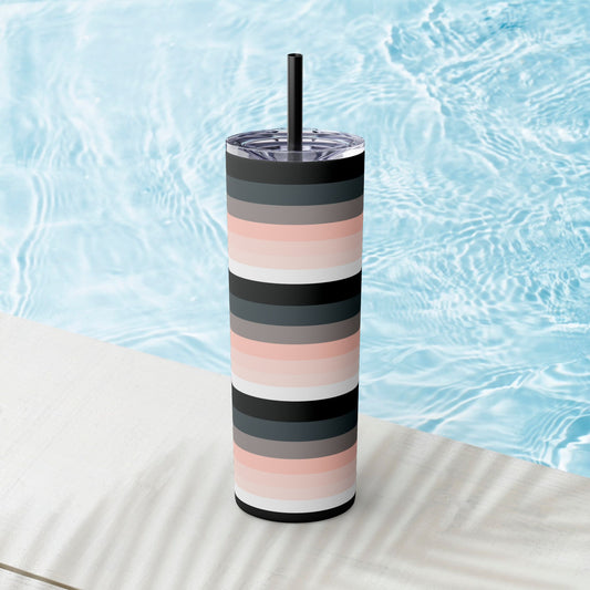 Vibrant. Versatile. Totally Sippable. – 20 oz Skinny Travel Tumbler with Straw