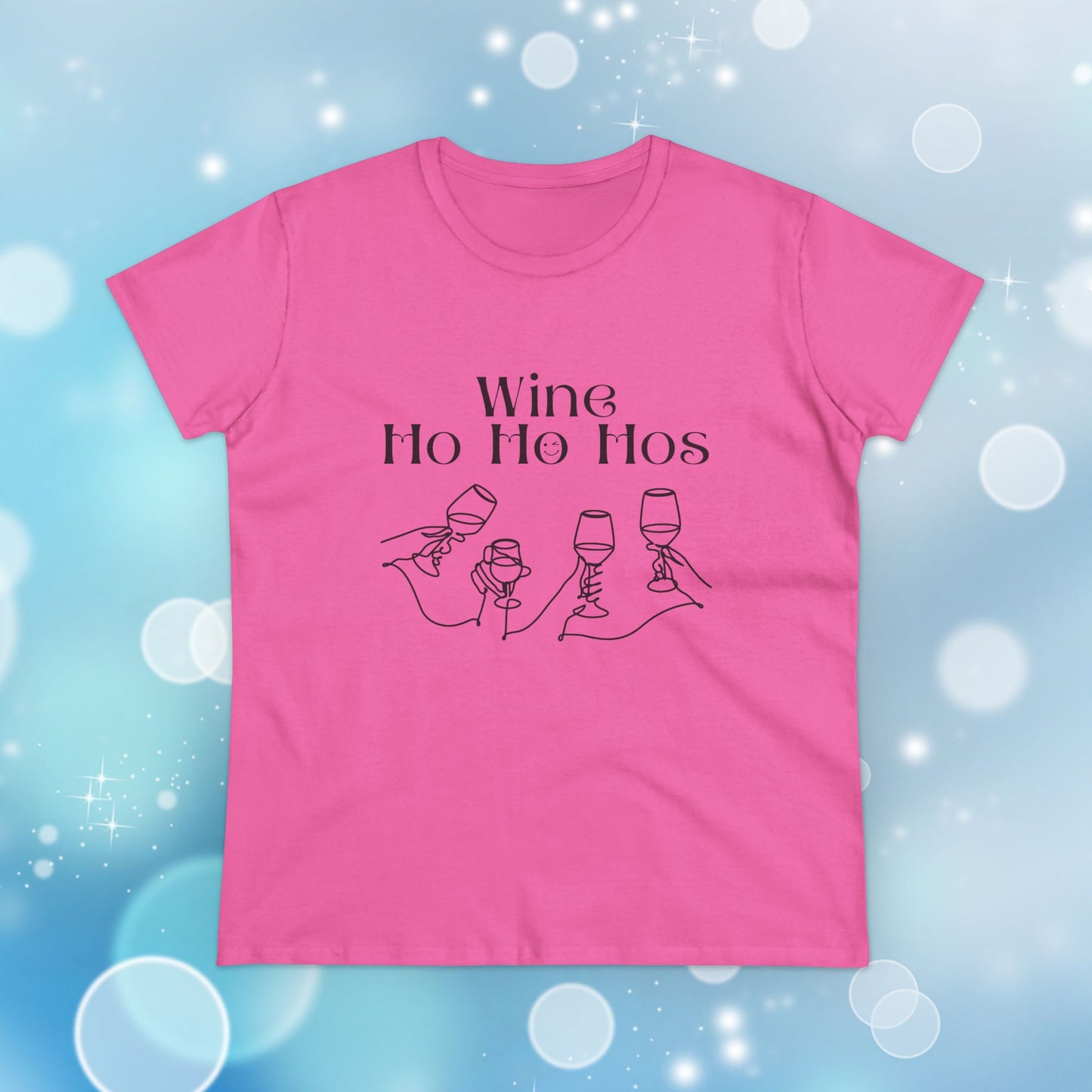 Funny Wine T-Shirt for Women | Wine Ho Ho Hos Tee
