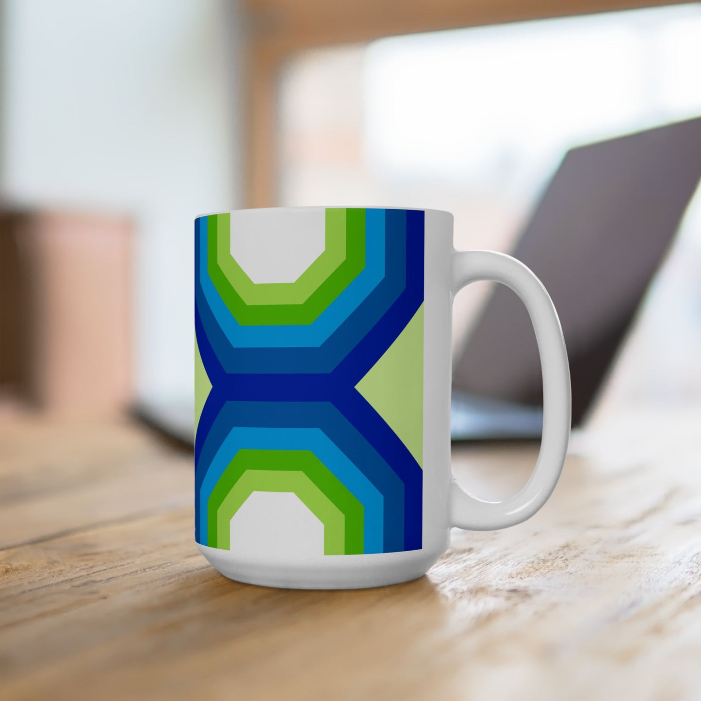 Geo Art Mug – Bold Color, Daily Joy