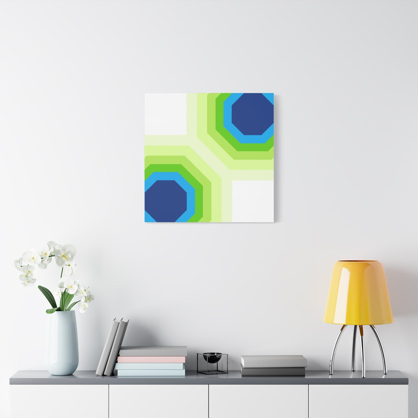 Modern Geometric Canvas Art | Bold Colors, Clean Lines, Creative Energy