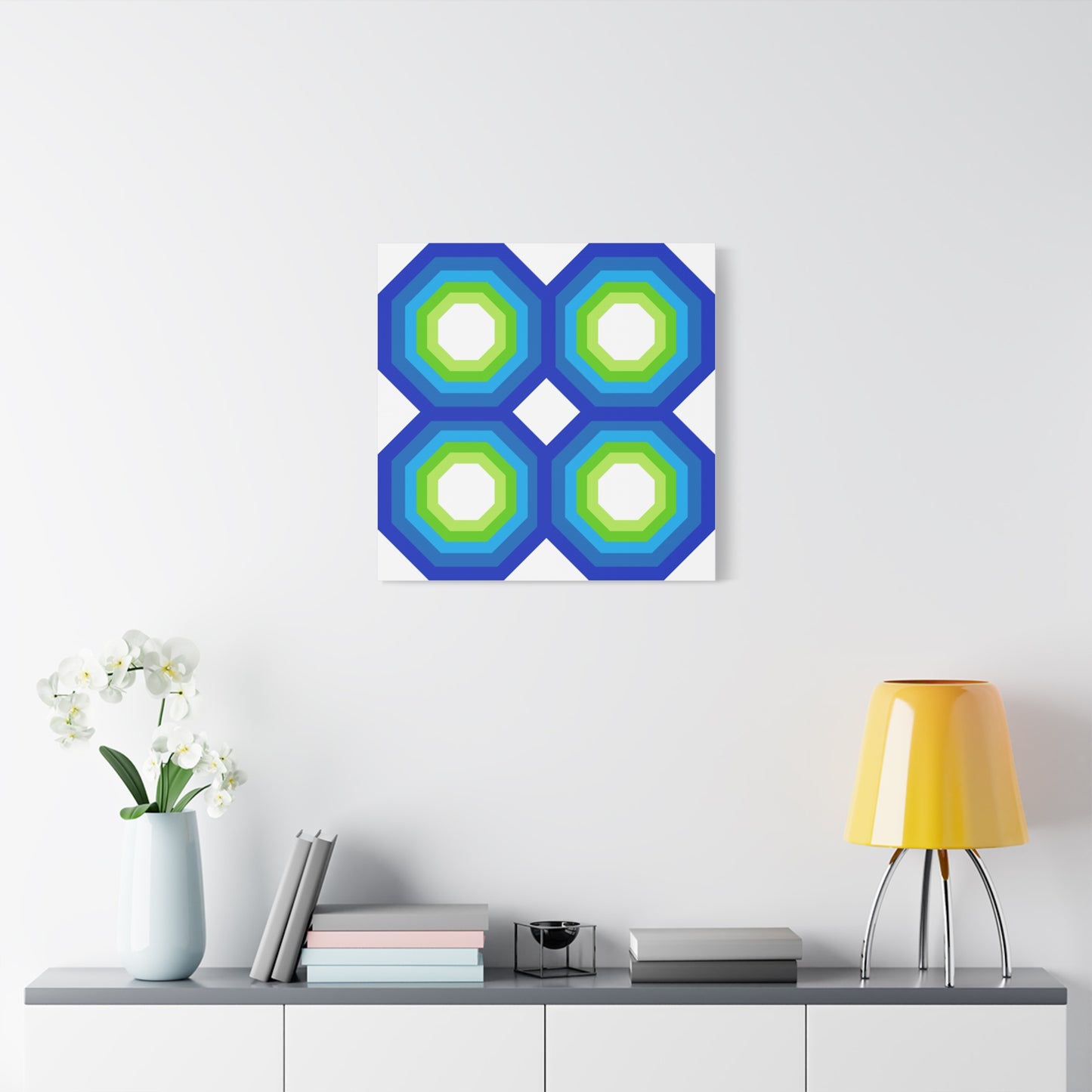 Modern Geometric Canvas Art | Bold Colors, Clean Lines, Creative Energy