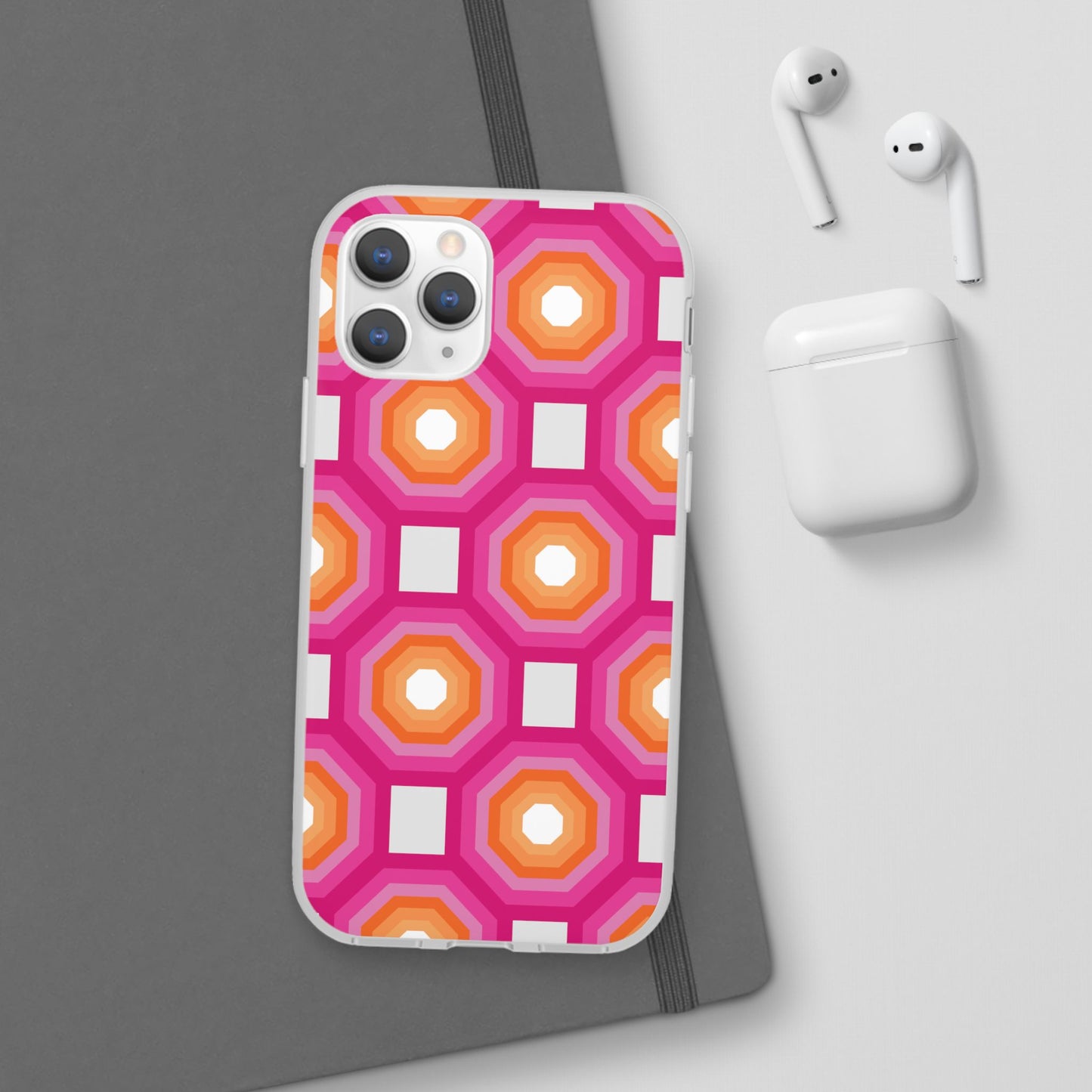 Stylish Geometric Phone Case, Flexible Phone Cover, Unique Modern Design, Perfect Gift, Trendy Accessory, Eco-Friendly Case