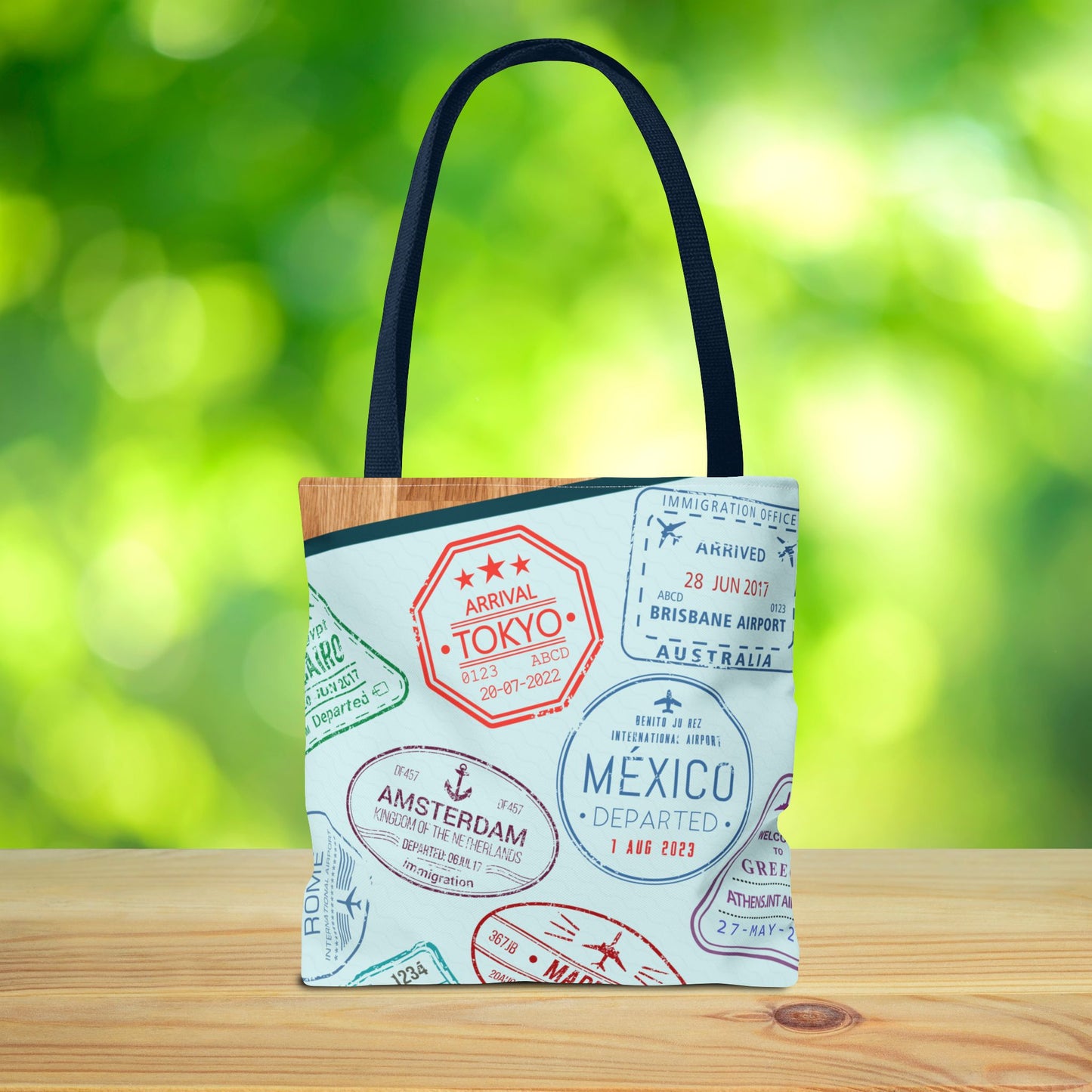 Ready, Set, Roam – Passport Stamp Tote Bag – 3 Sizes | Designed for Adventurers!