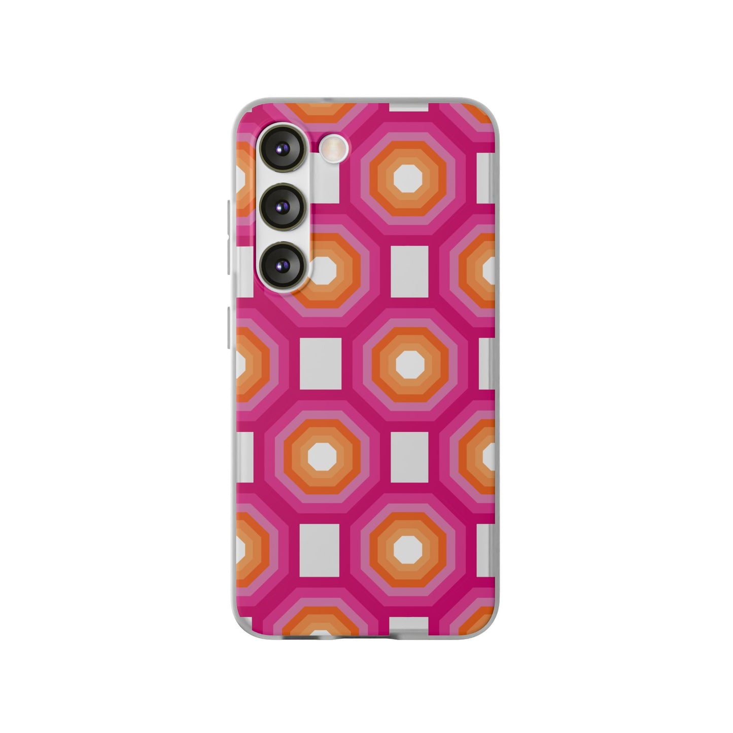 Stylish Geometric Phone Case, Flexible Phone Cover, Unique Modern Design, Perfect Gift, Trendy Accessory, Eco-Friendly Case