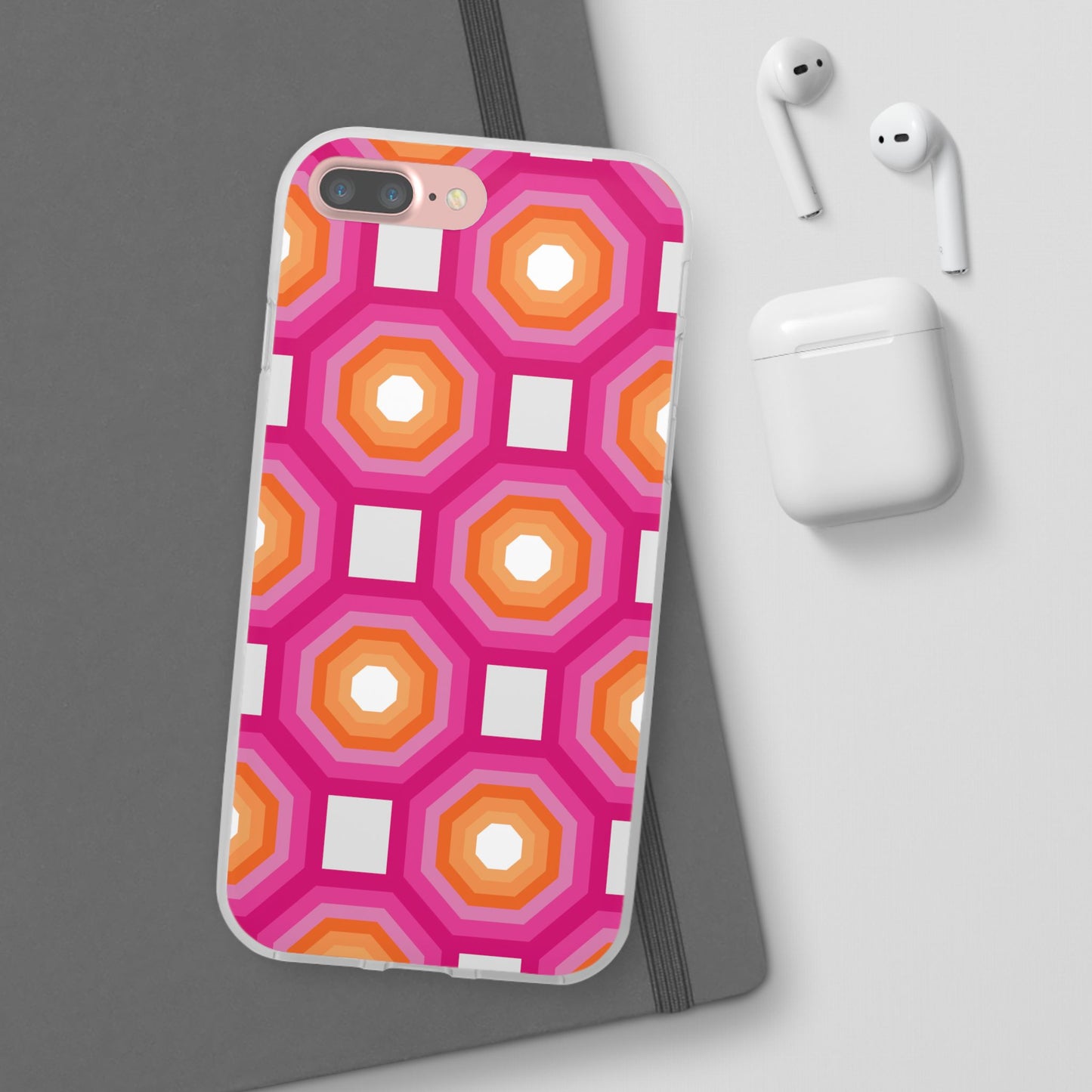 Stylish Geometric Phone Case, Flexible Phone Cover, Unique Modern Design, Perfect Gift, Trendy Accessory, Eco-Friendly Case
