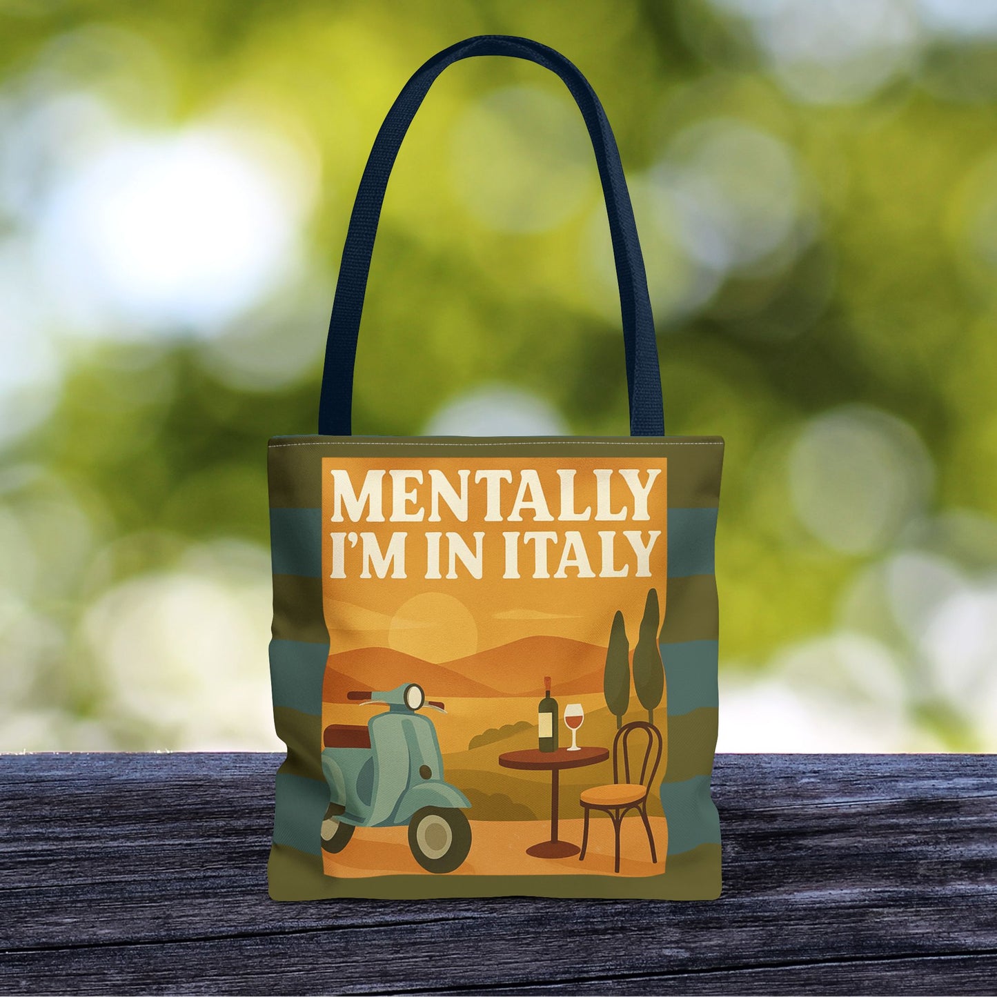 Mentally I’m in Italy Tote Bag– 3 sizes | Playful Wanderlust Companion