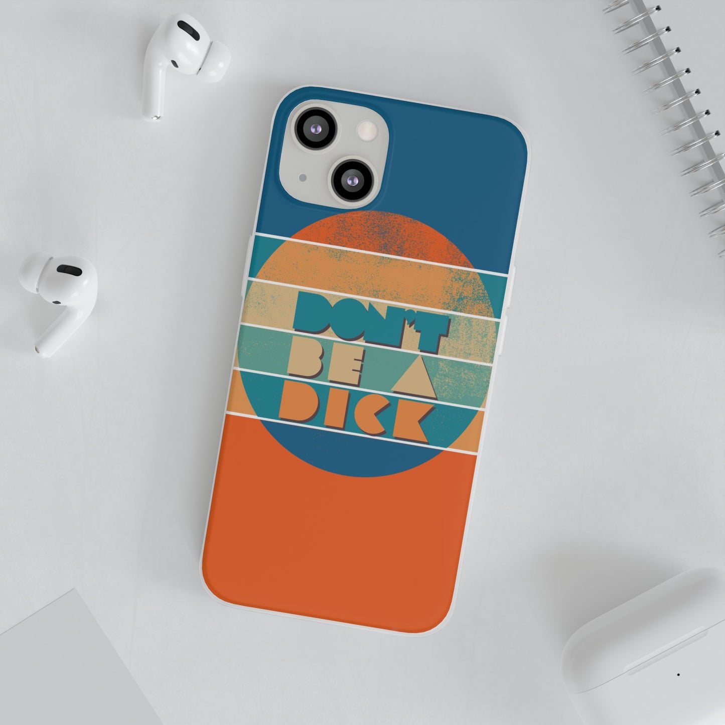 Phone Case - 'Don't Be a Dick' Retro 70s style