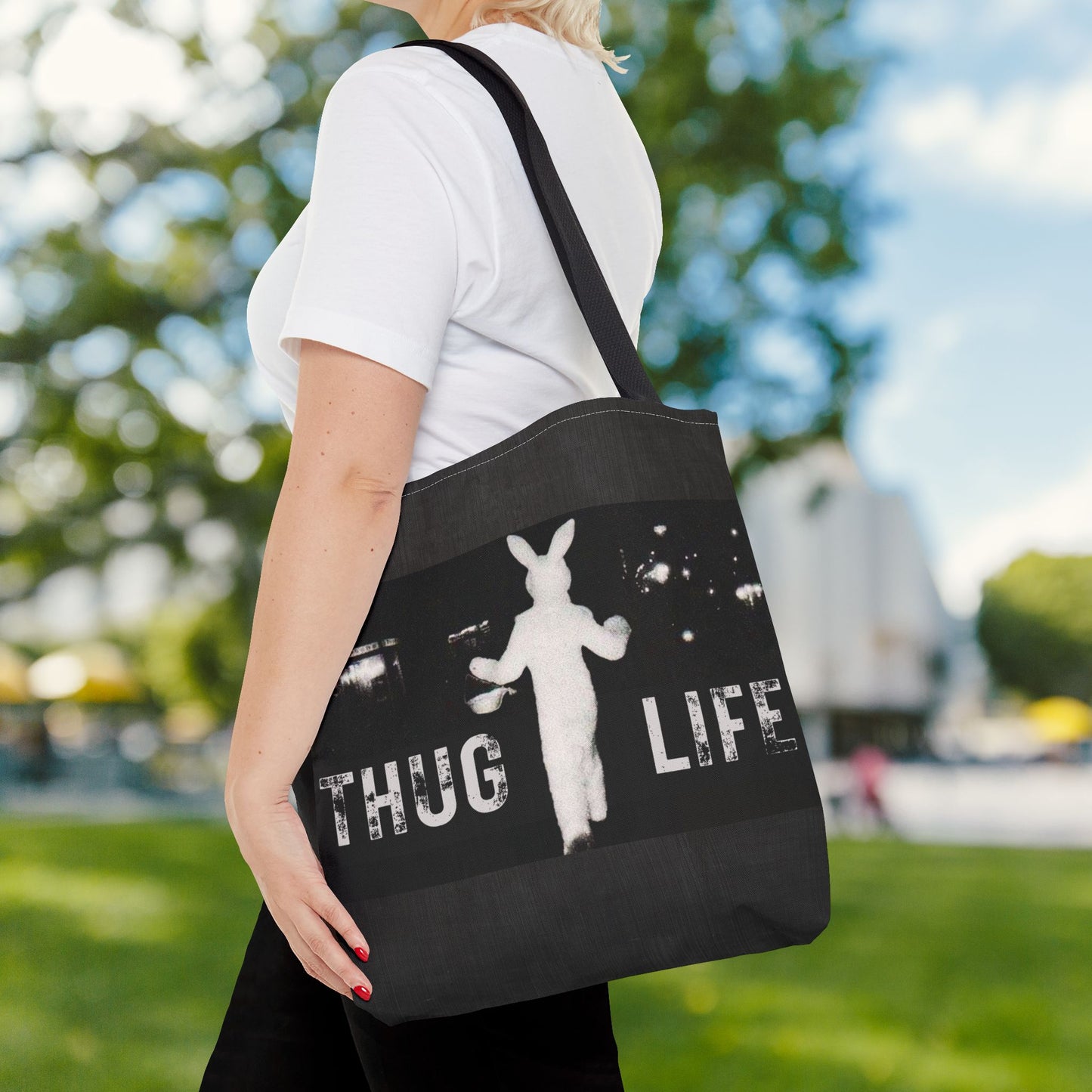 Thug Life Bunny Tote Bag – 3 Sizes | Bold, Fun & Functional