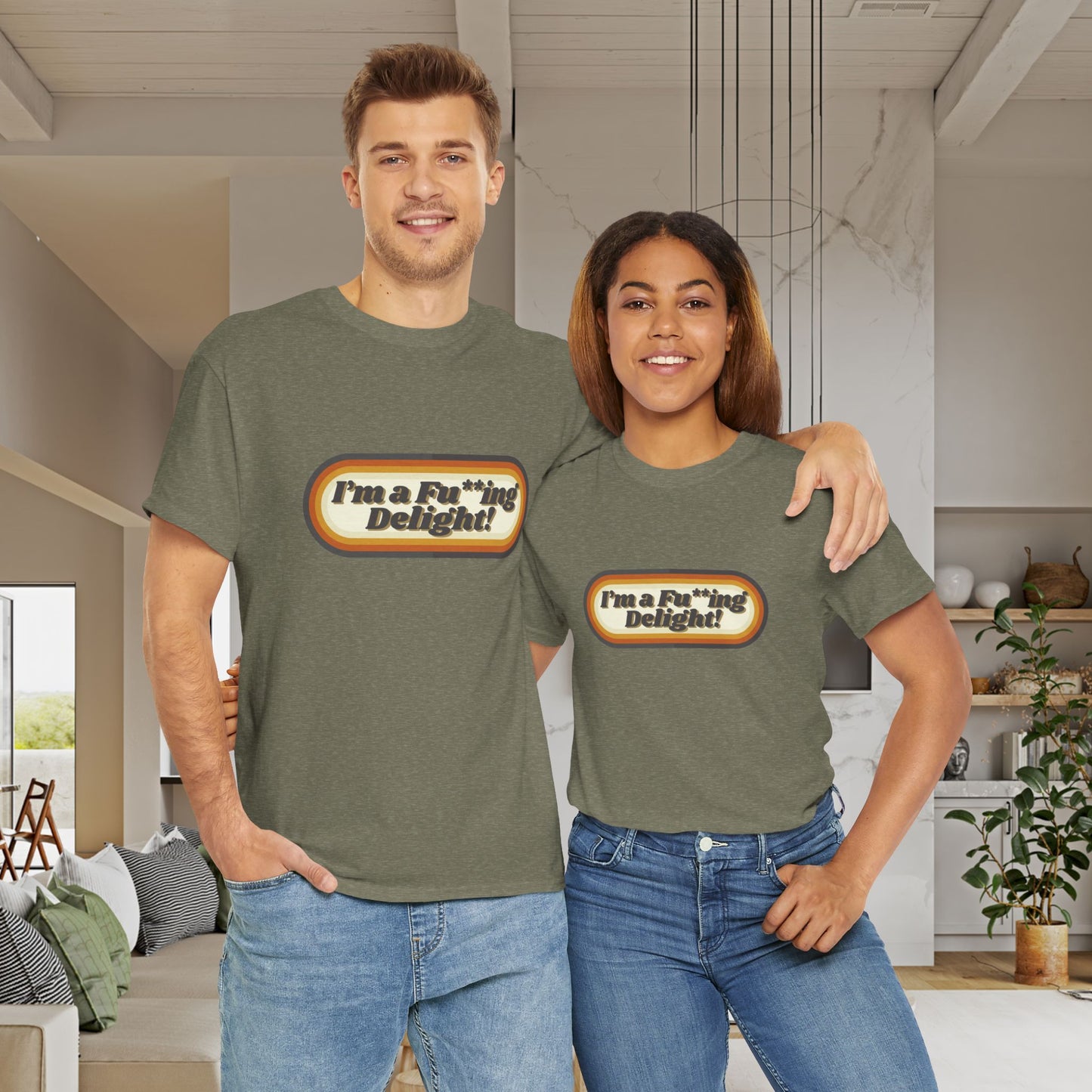 I’m a Fu**ing Delight – Retro Unisex T-Shirt