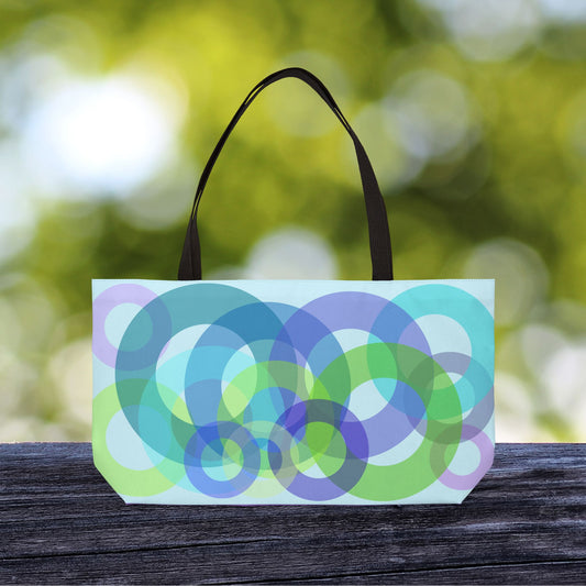 Geo Bubbles — XL Tote Bag | Carry-All | Lightweight & Stylish