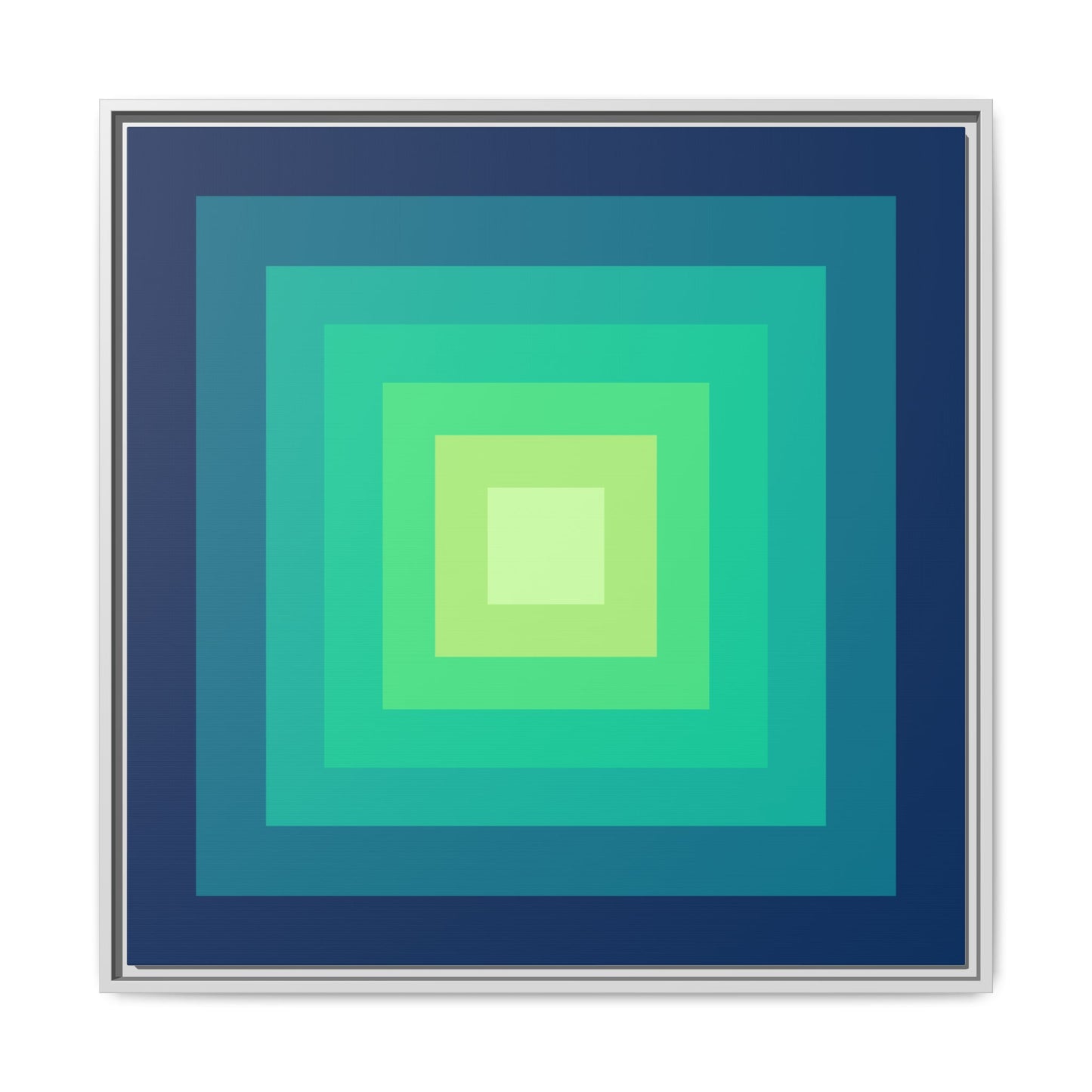 Modern Framed Geometric Canvas Art | Bold Color Meets Clean Framing