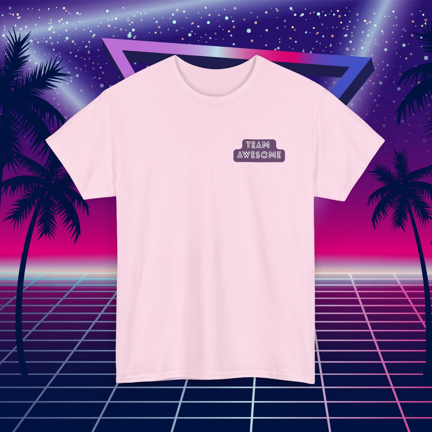 Let’s Get Physical – Join Team Awesome Retro 80s Tee - Unisex Cotton T-Shirt