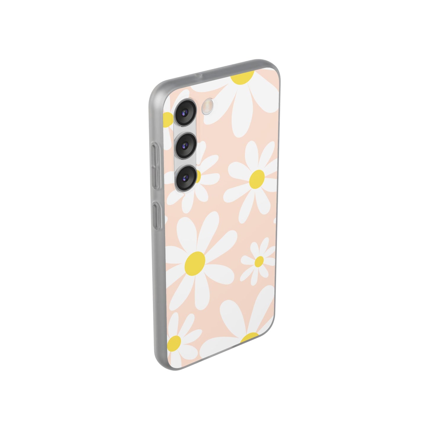 Phone Cases - Blush Daisy Pattern Flexi Cases