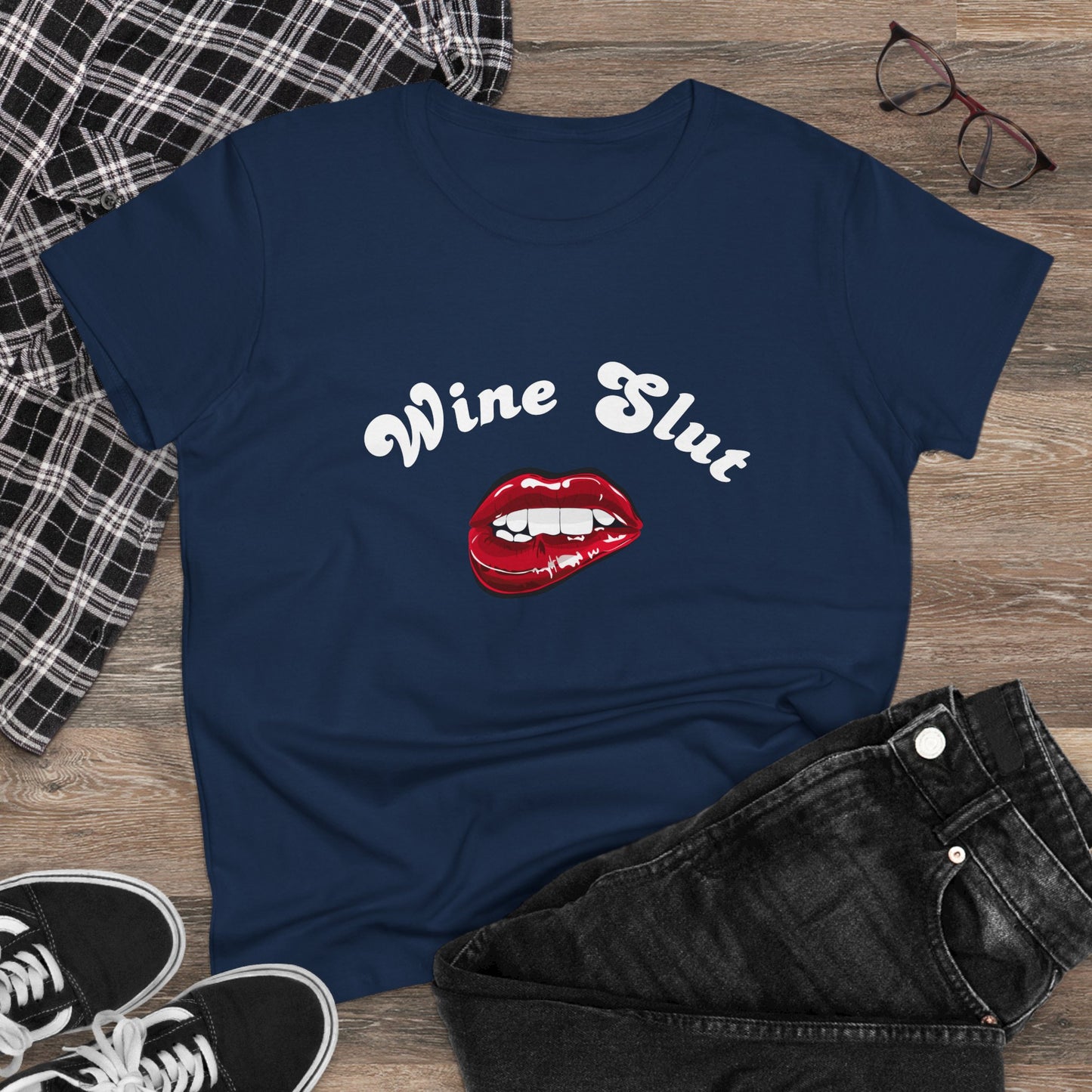 Wine Slut – Funny Women’s T-Shirt Wine Lover's Gift, Sarcastic Graphic Tee