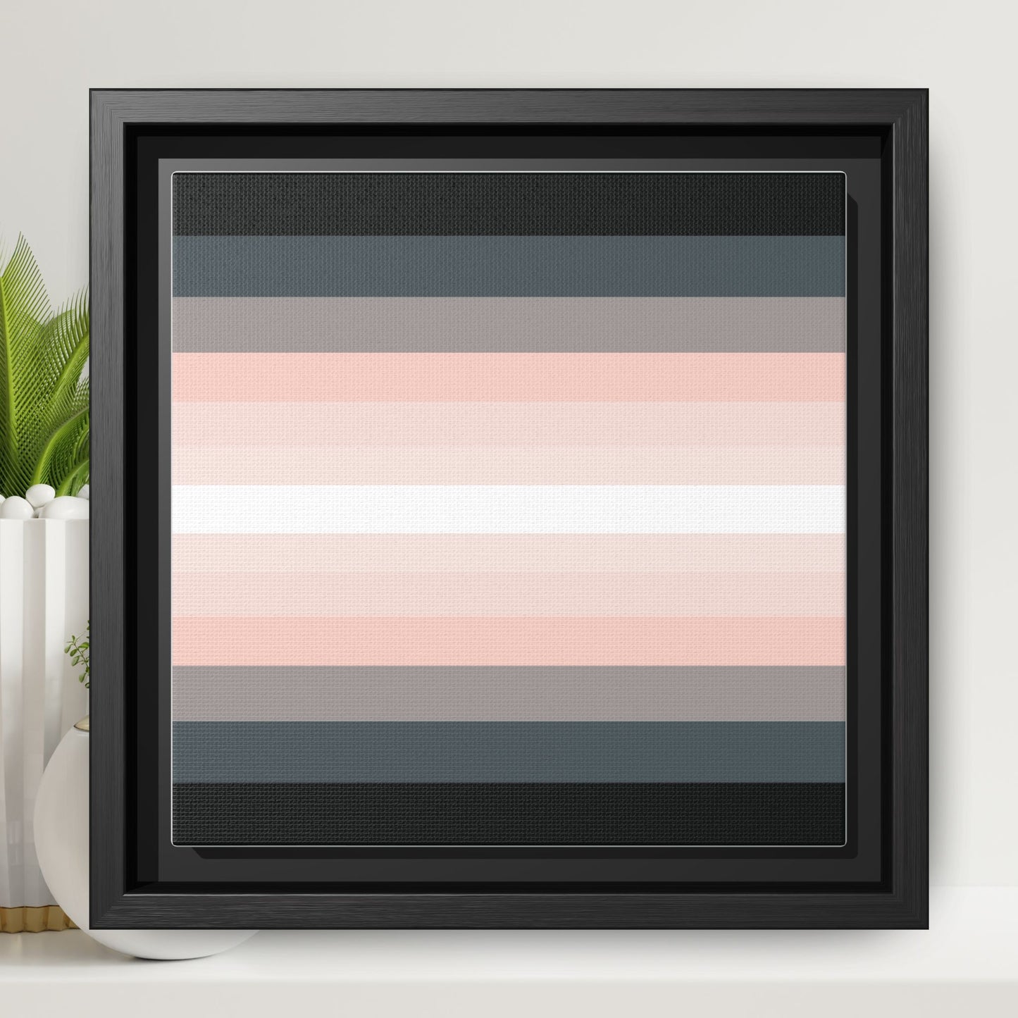 Modern Framed Geometric Canvas Art | Bold Color Meets Clean Framing